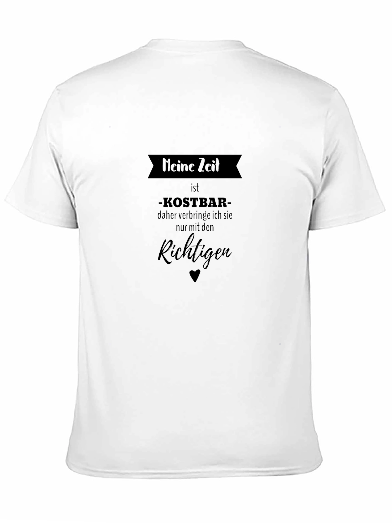 Meine Zeit is Kostbar T-Shirt - Mens Black Tee