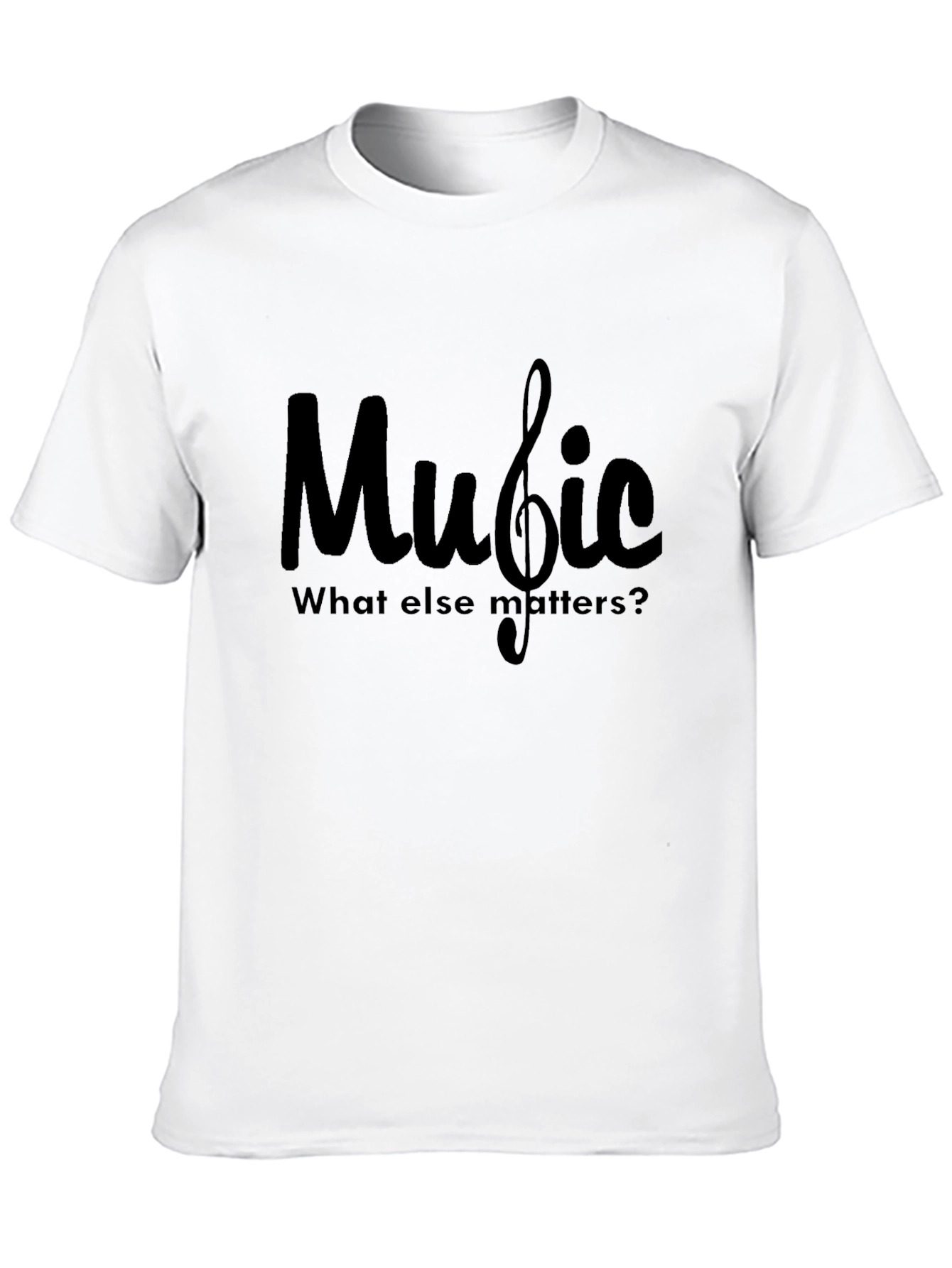 Music Lovers Black Graphic Tee - What Else Matters?