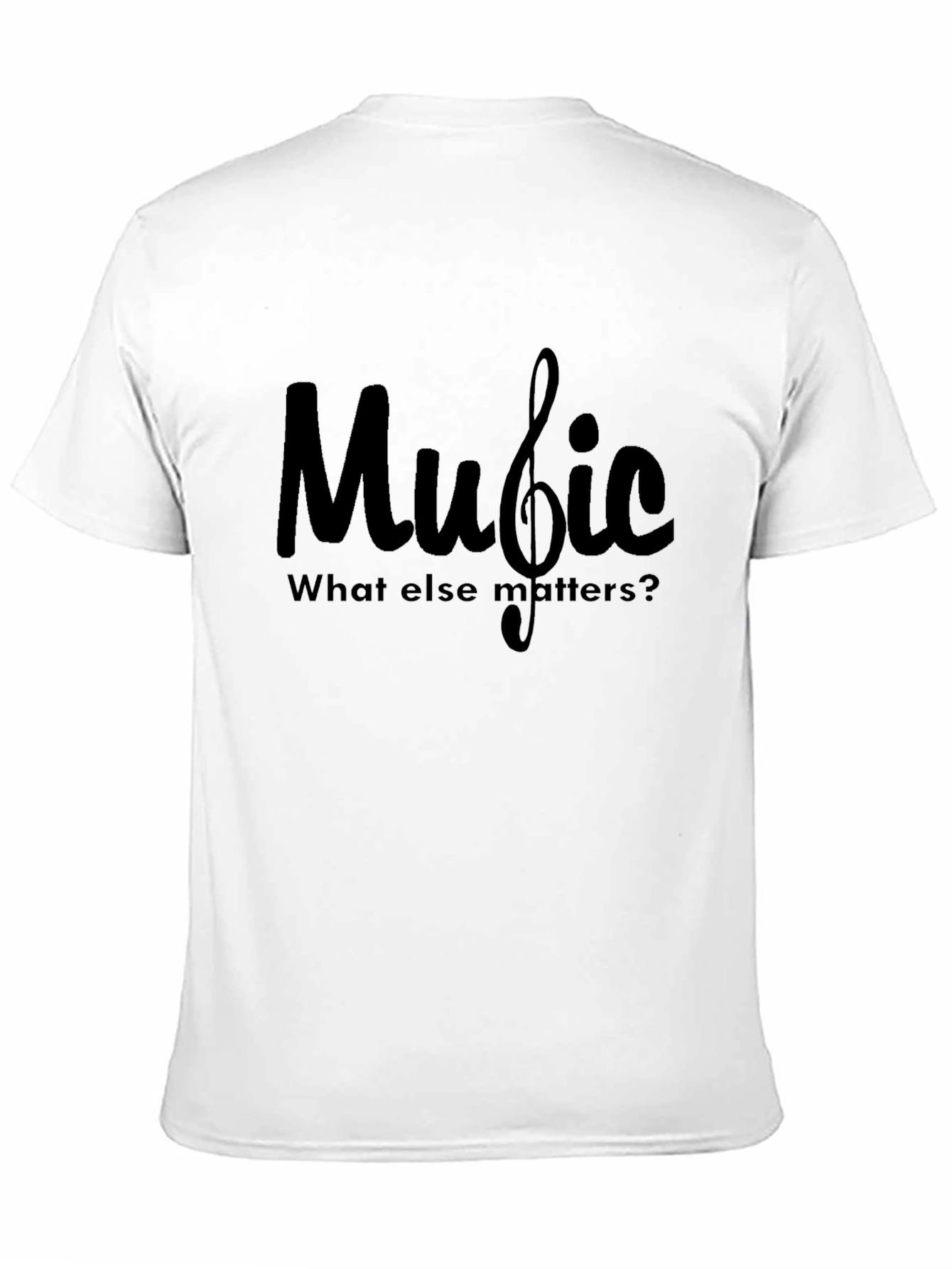 Music Lovers Black Graphic Tee - What Else Matters?