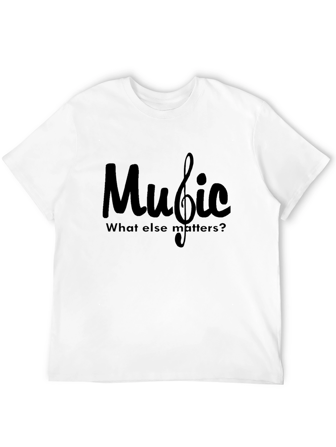 Music Lovers Black Graphic Tee - What Else Matters?