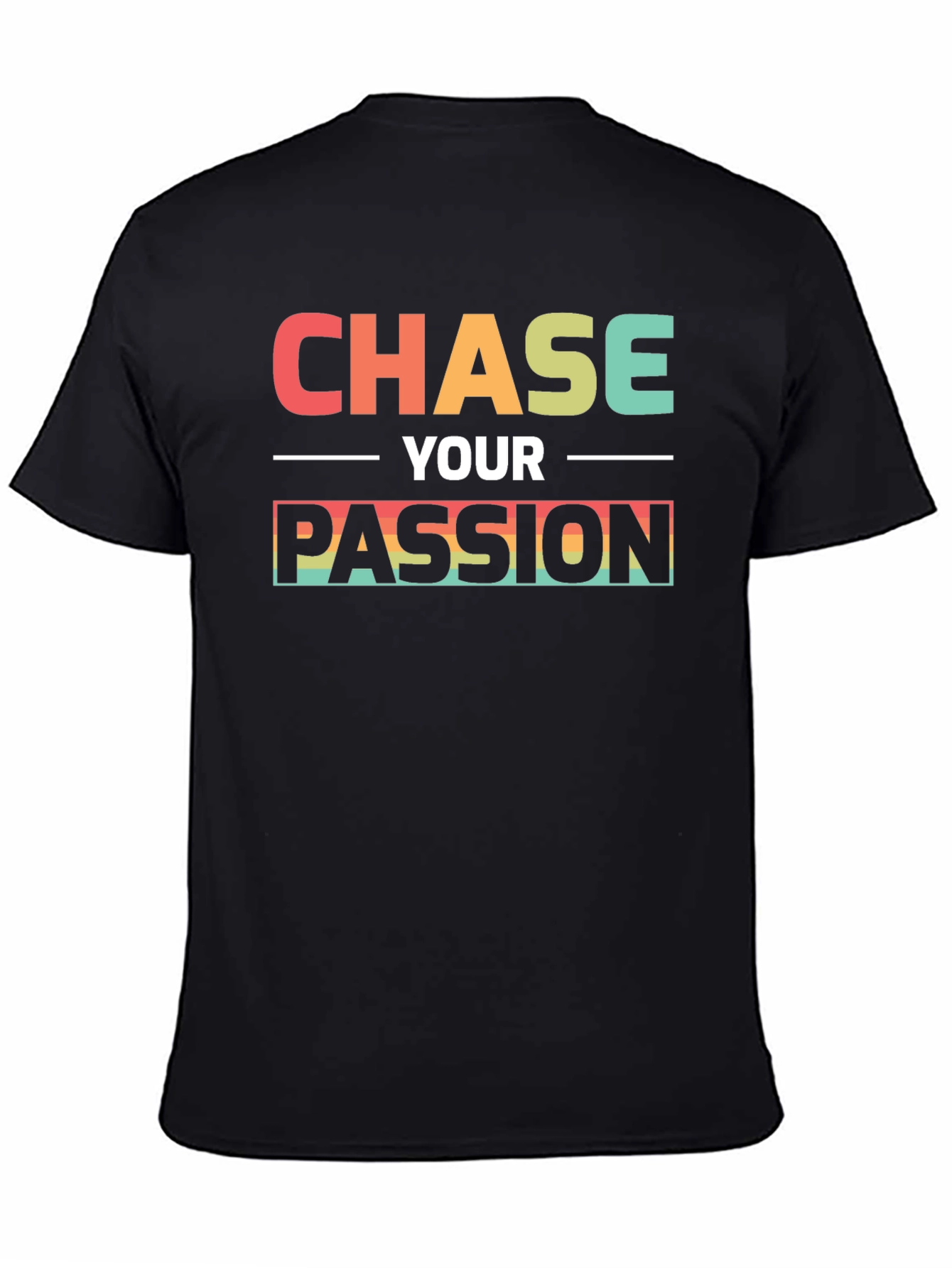 Chase Your Passion Black T-Shirt