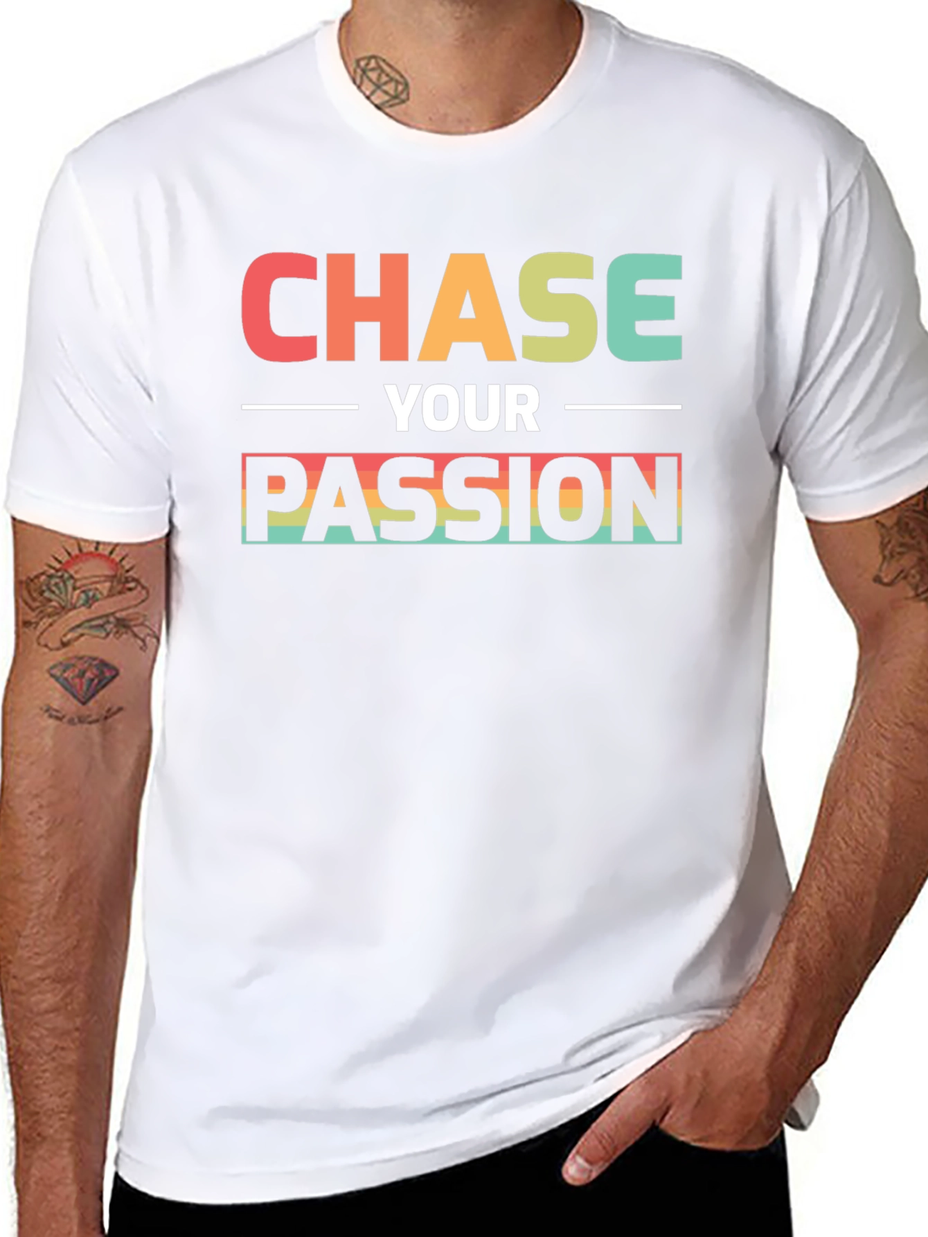 Chase Your Passion Black T-Shirt