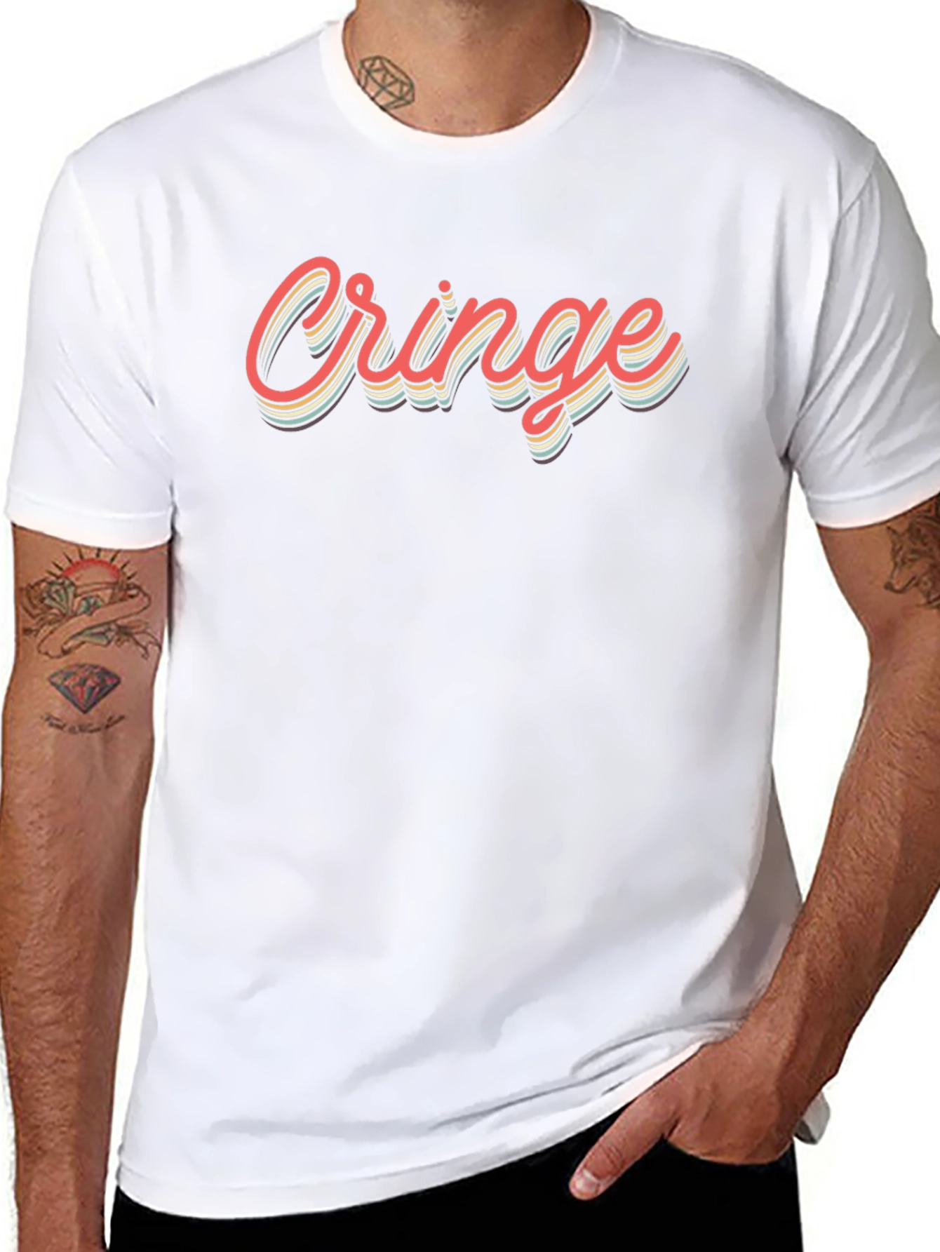 Retro Cringe Graphic Tee - Trendy Comfort