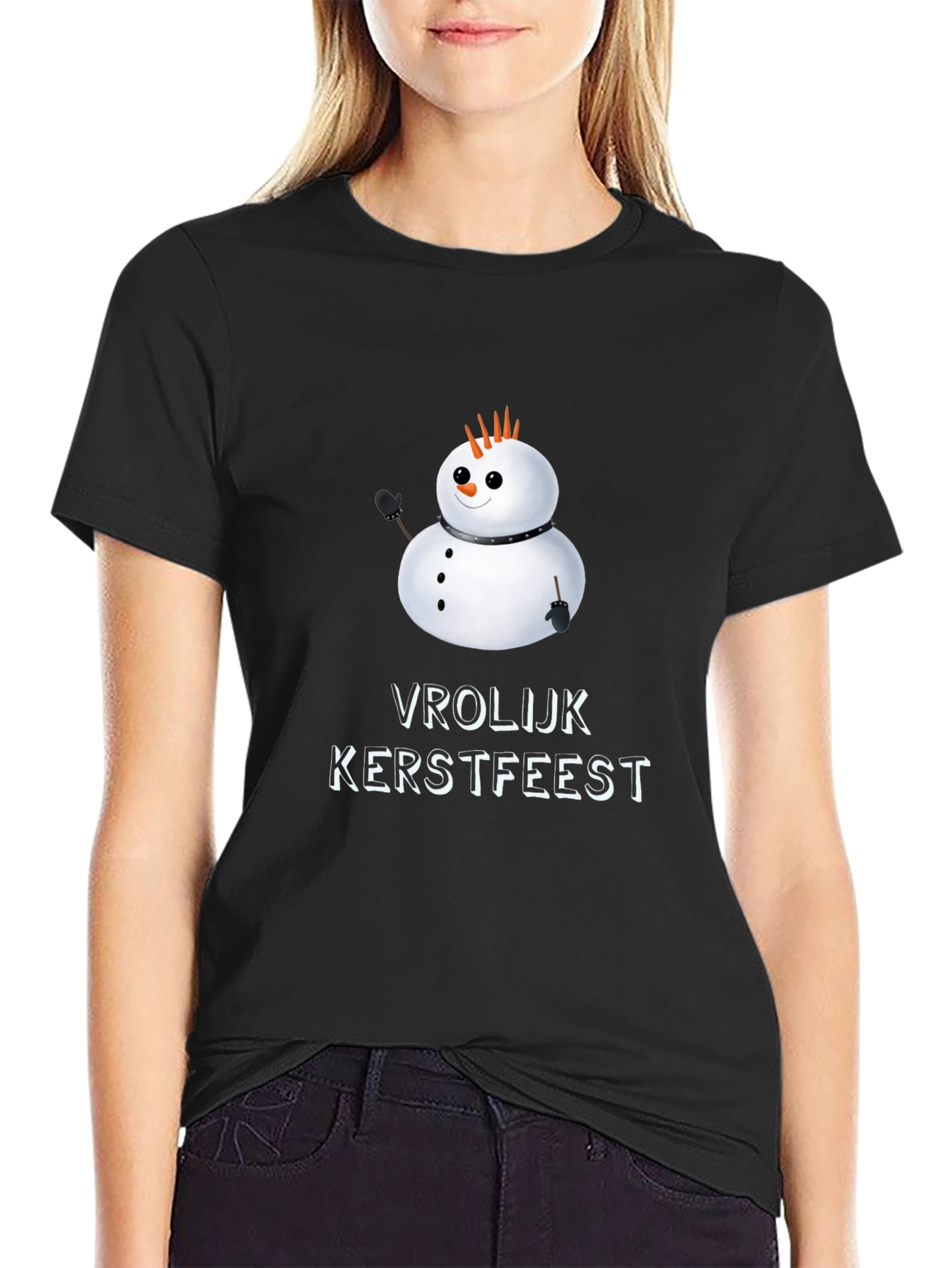 Vrolijk Kerstfeest Snowman T-Shirt