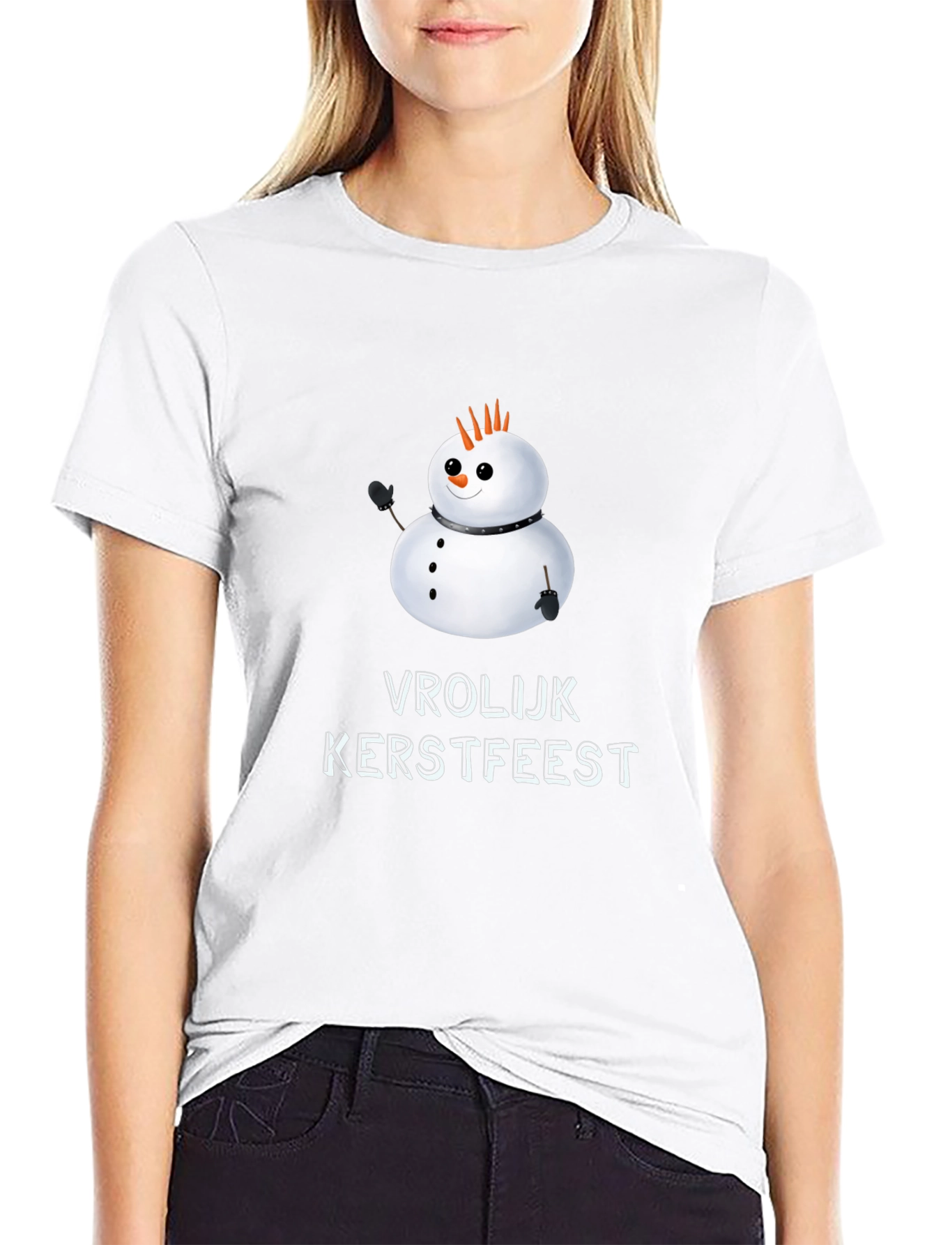 Vrolijk Kerstfeest Snowman T-Shirt