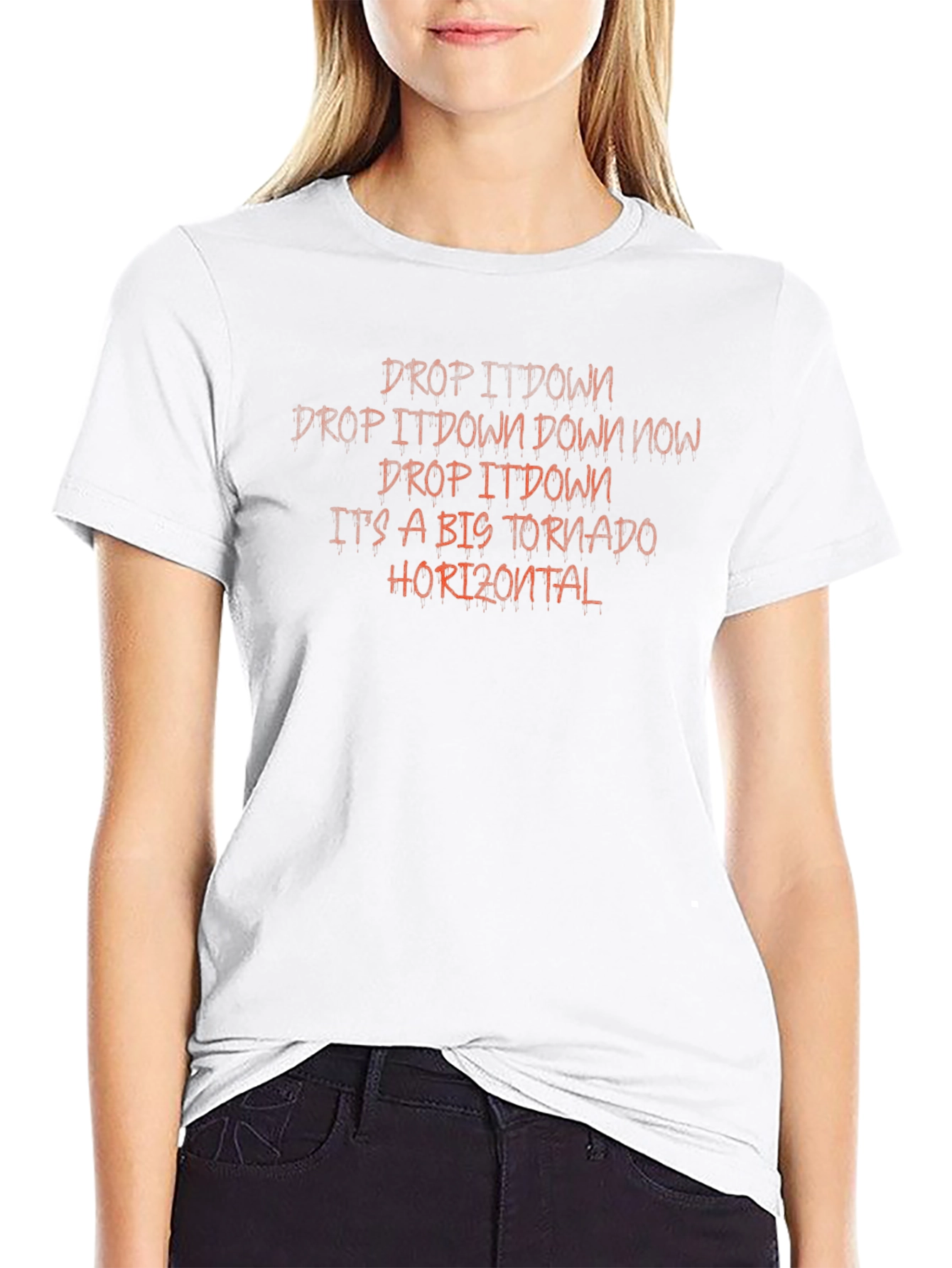 Drop It Down Graphic Tee - Novelty T-Shirt