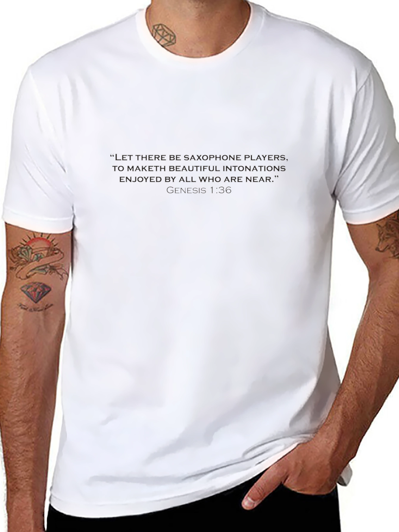 Mens Solid Black Crew Neck T-Shirt