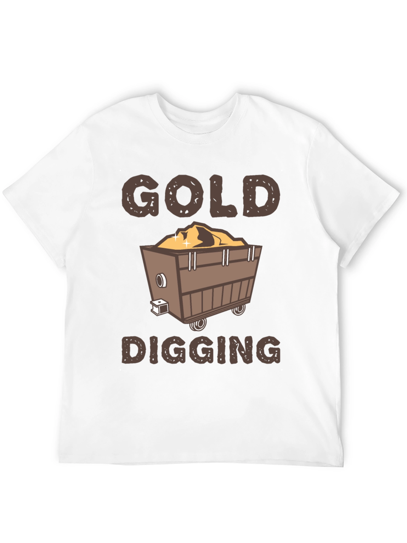 Gold Digging T-Shirt - Miner Cartoon Tee