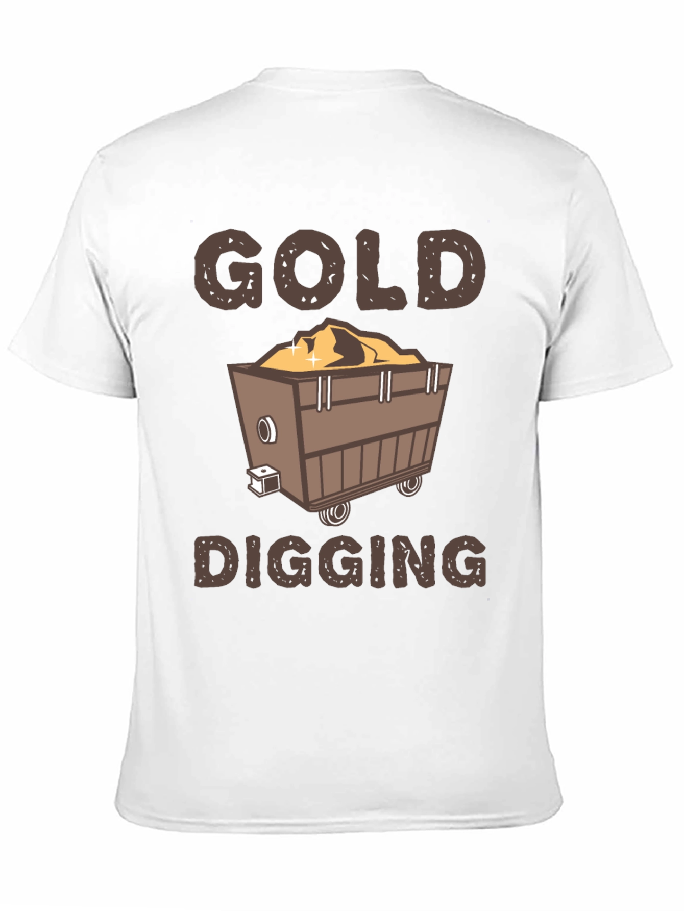 Gold Digging T-Shirt - Miner Cartoon Tee