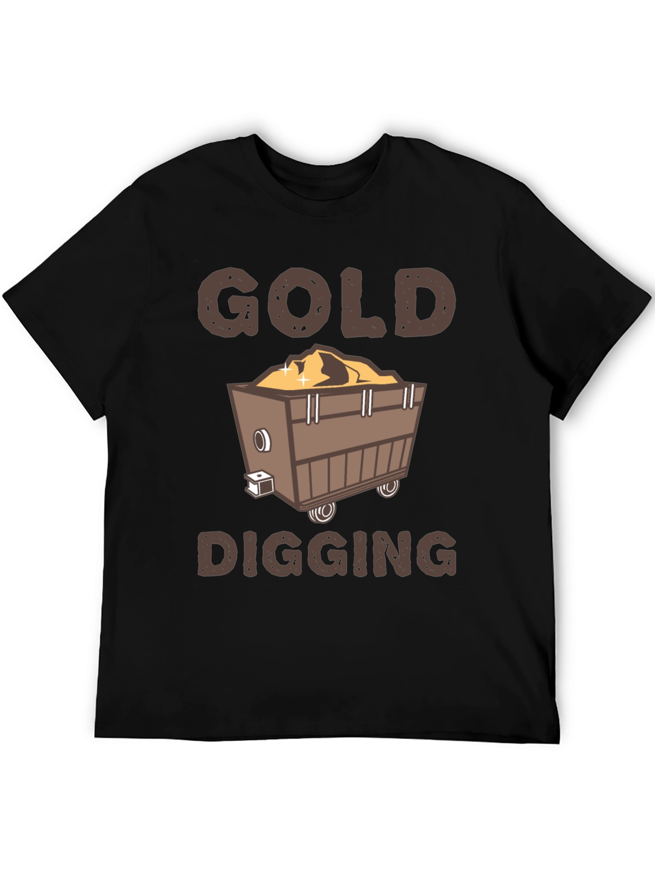 Gold Digging T-Shirt - Miner Cartoon Tee