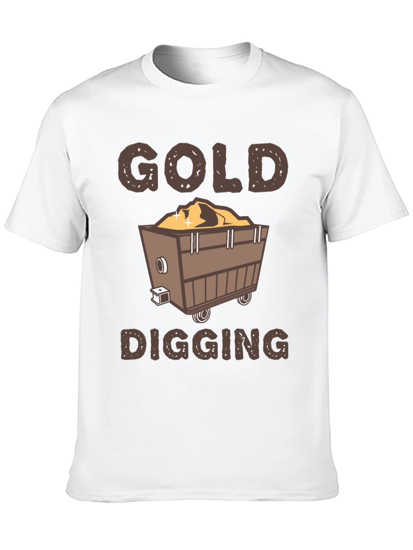 Gold Digging T-Shirt - Miner Cartoon Tee