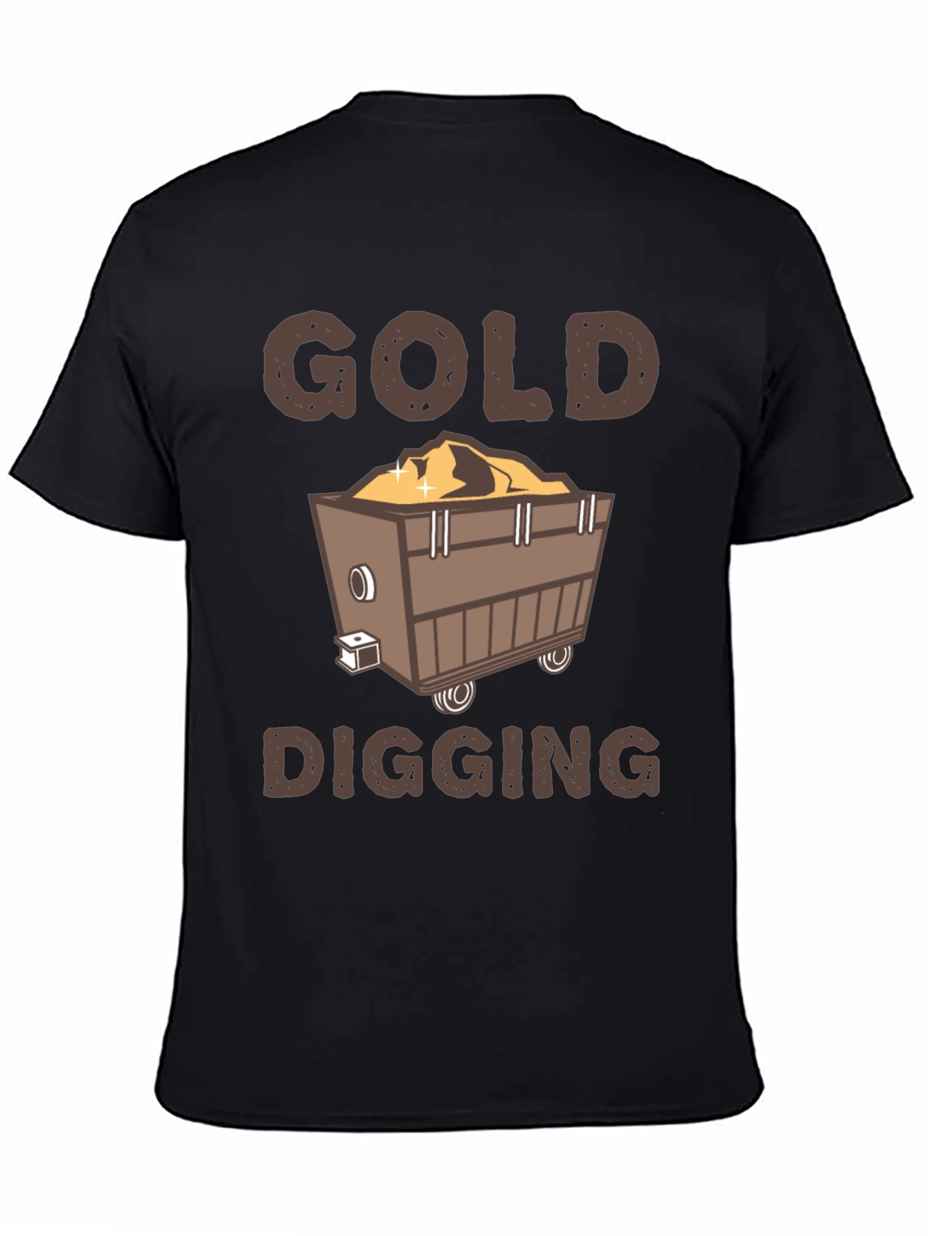 Gold Digging T-Shirt - Miner Cartoon Tee