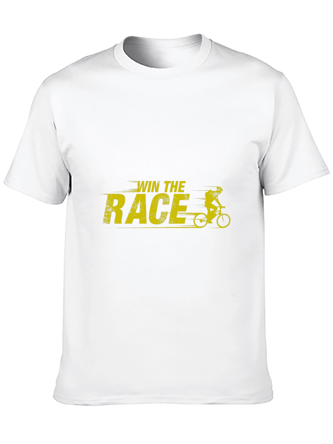 Win The Race Graphic T-Shirt - Black Cotton Tee