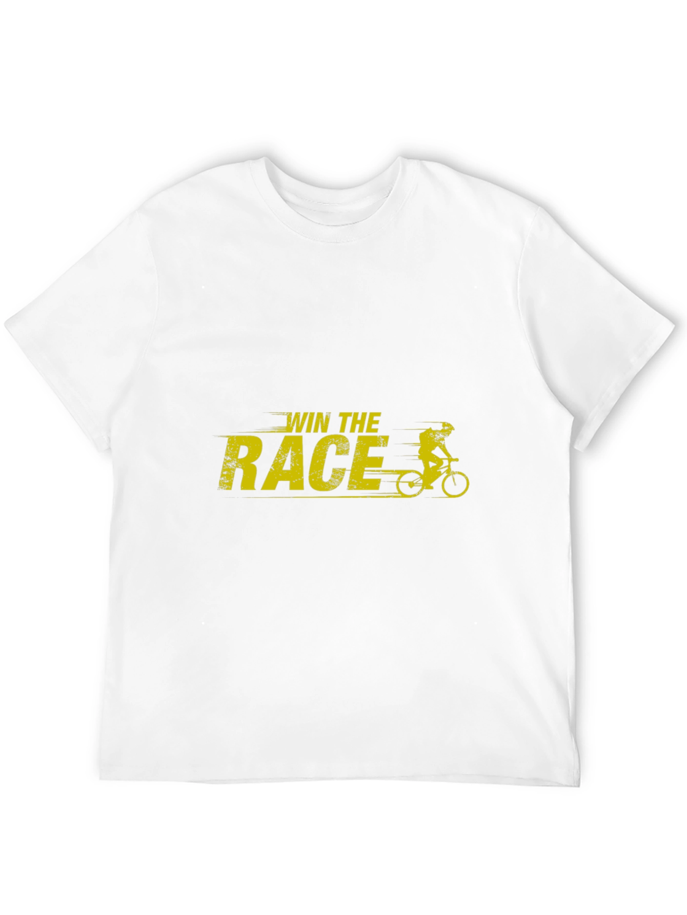 Win The Race Graphic T-Shirt - Black Cotton Tee