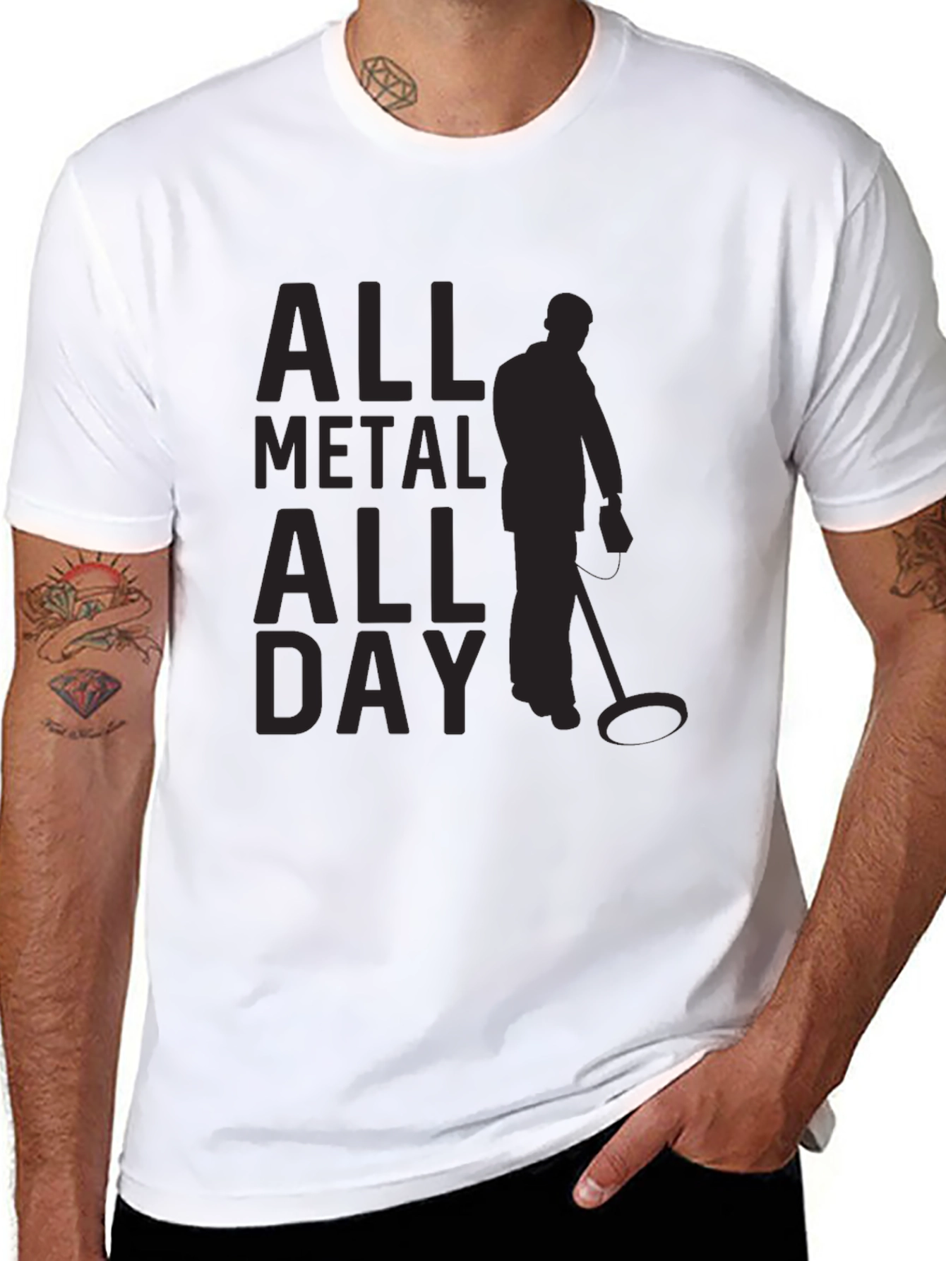 All Metal All Day Black T-Shirt