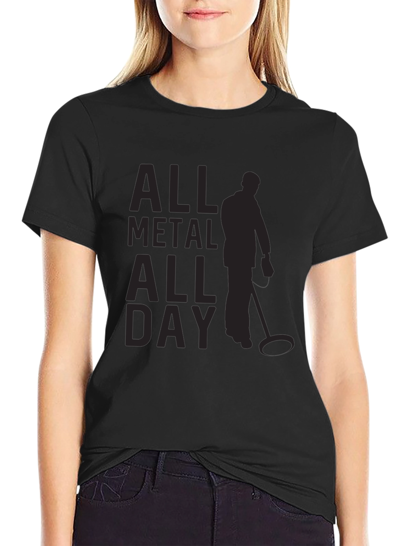 All Metal All Day Black T-Shirt