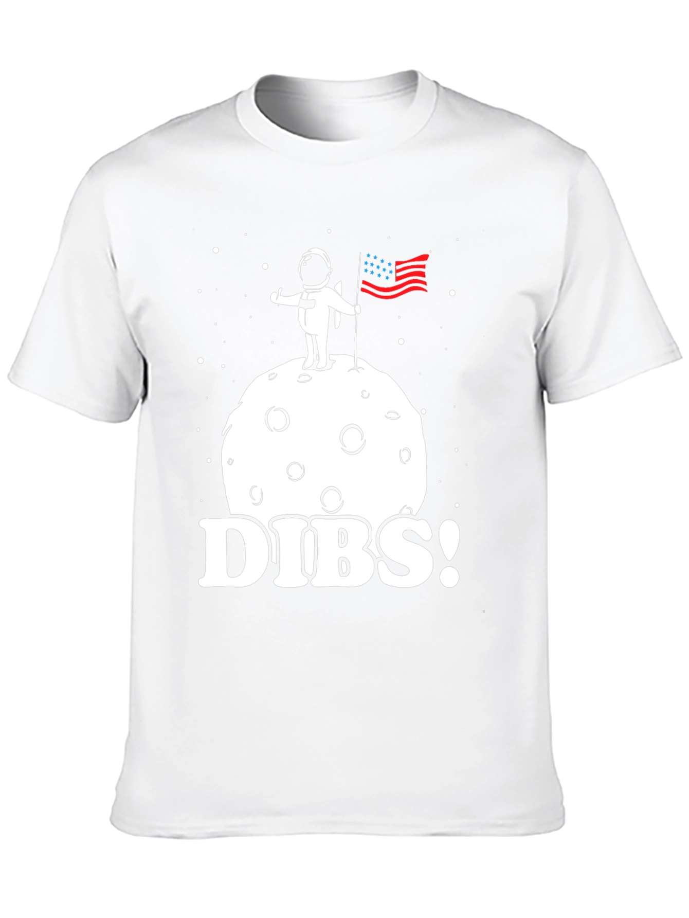 Dibs! Astronaut on Moon T-Shirt - Space Claim Tee