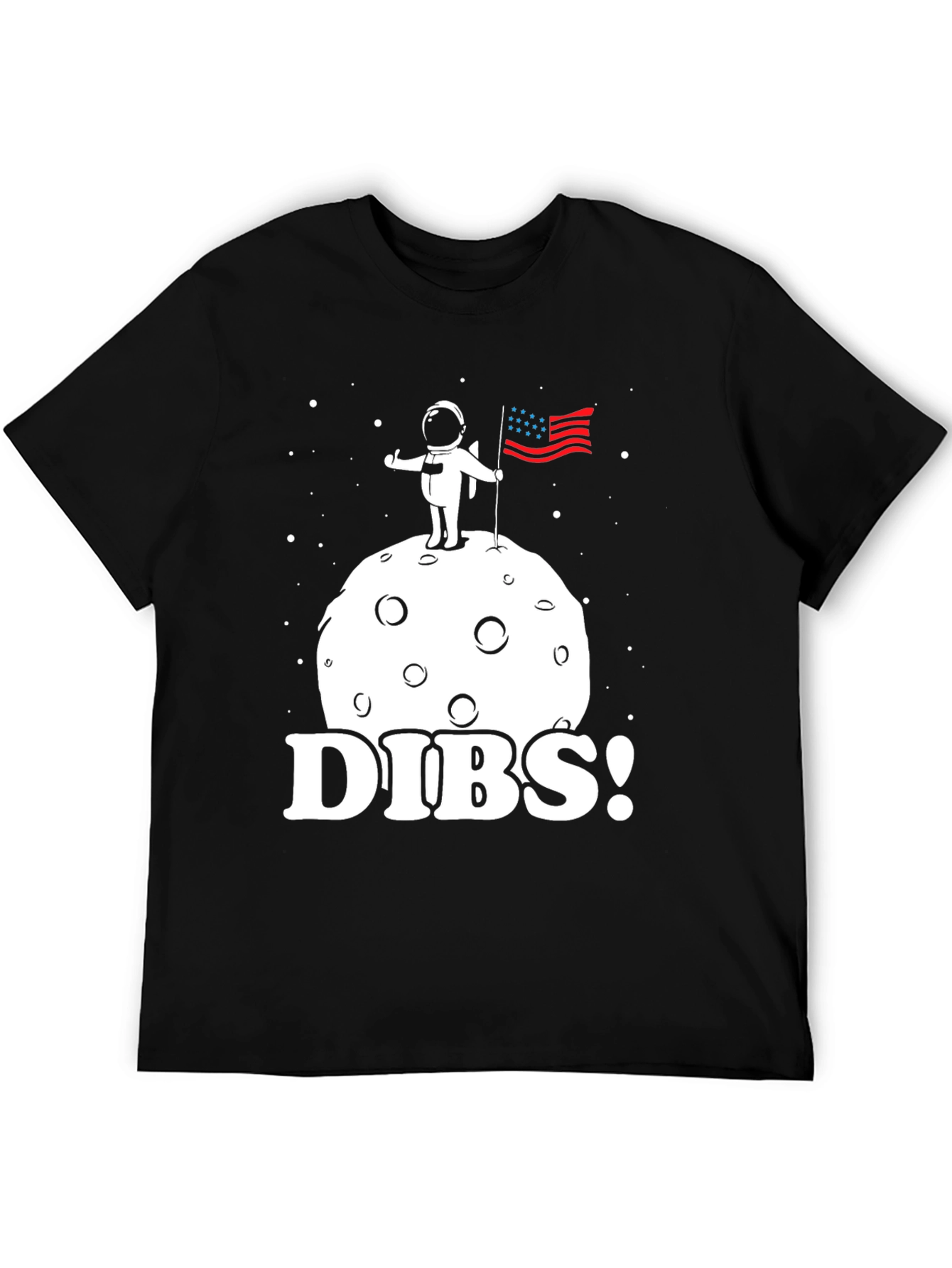Dibs! Astronaut on Moon T-Shirt - Space Claim Tee
