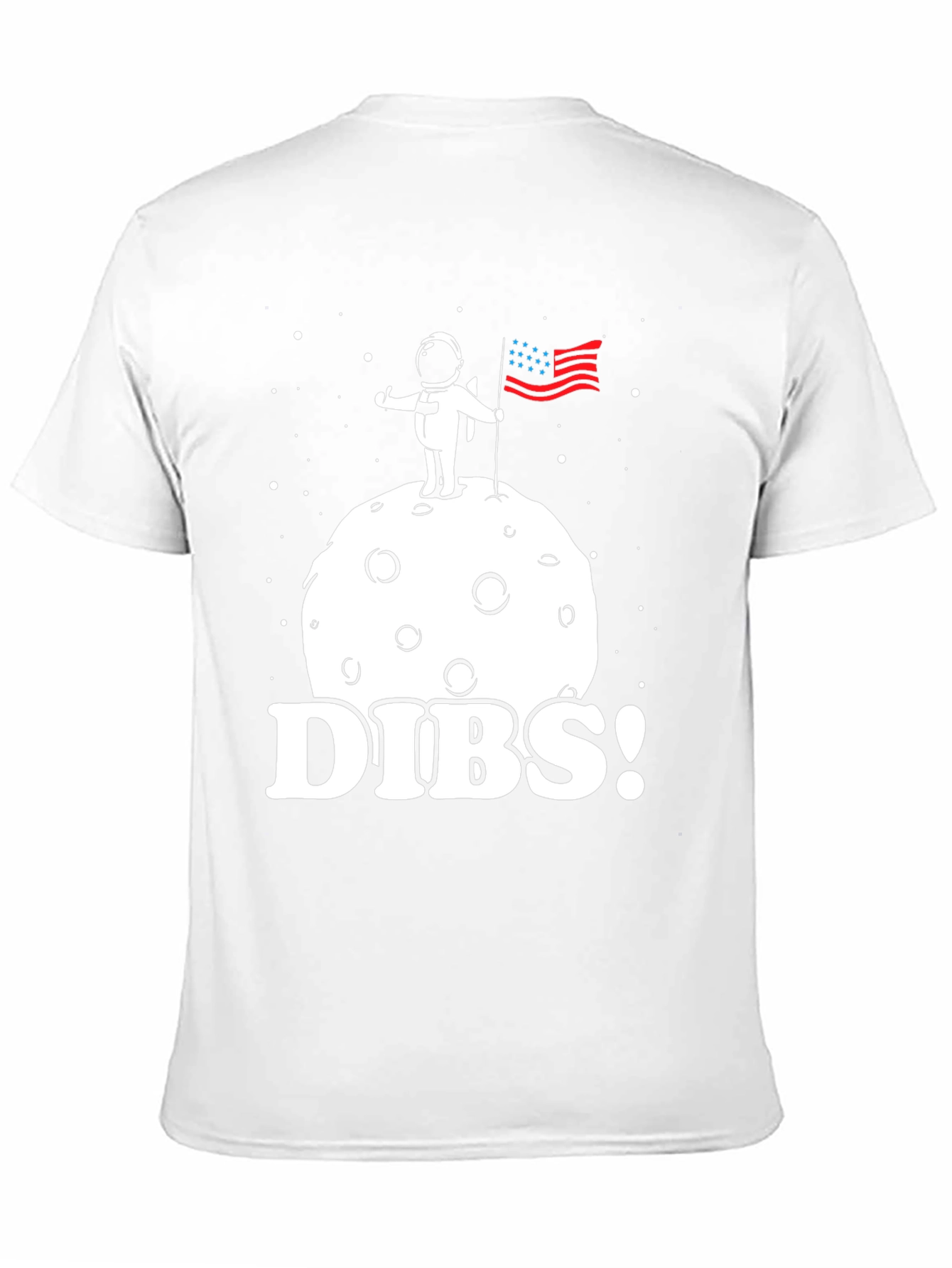 Dibs! Astronaut on Moon T-Shirt - Space Claim Tee