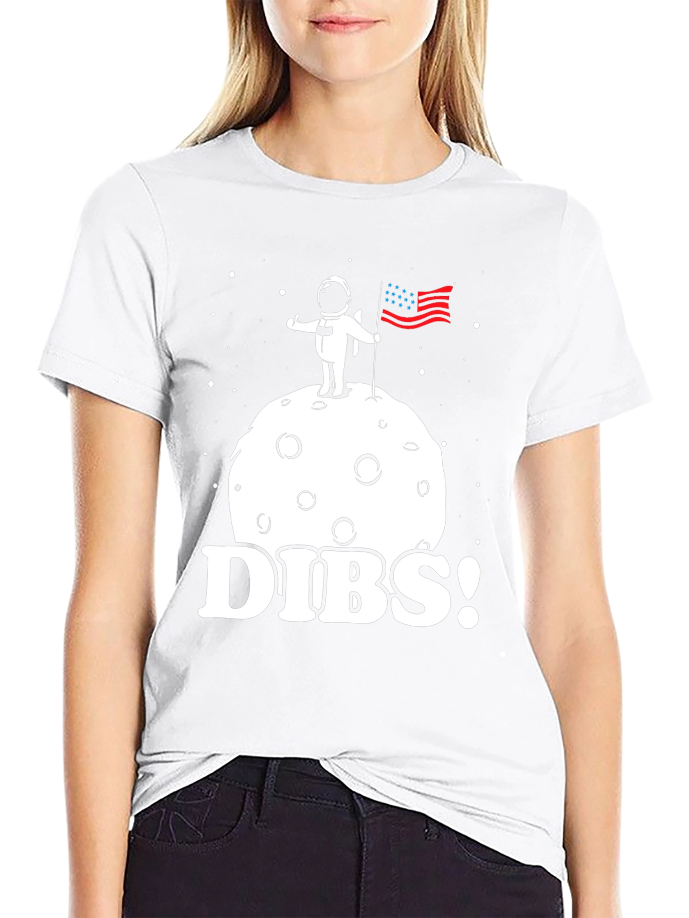 Dibs! Astronaut on Moon T-Shirt - Space Claim Tee