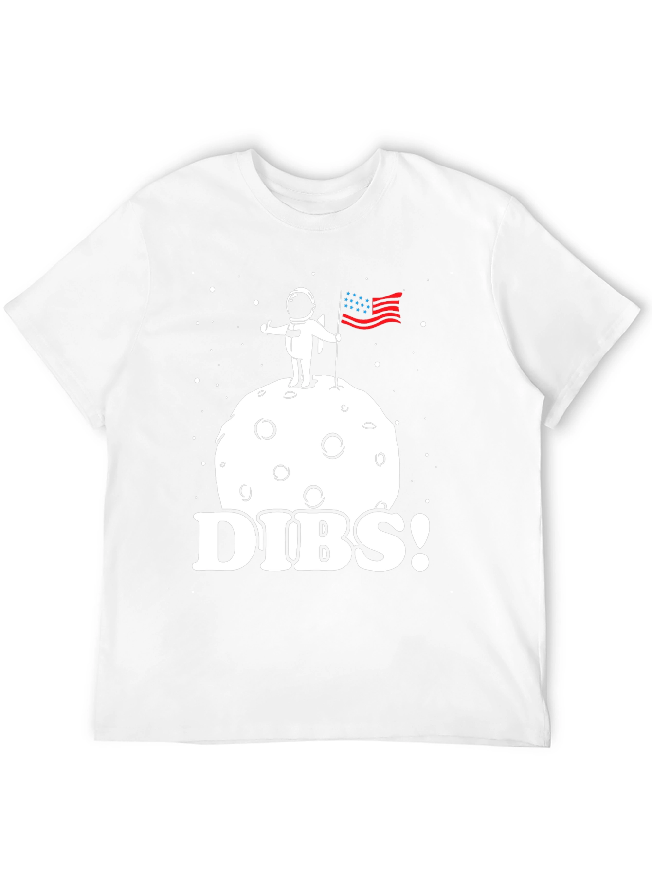 Dibs! Astronaut on Moon T-Shirt - Space Claim Tee