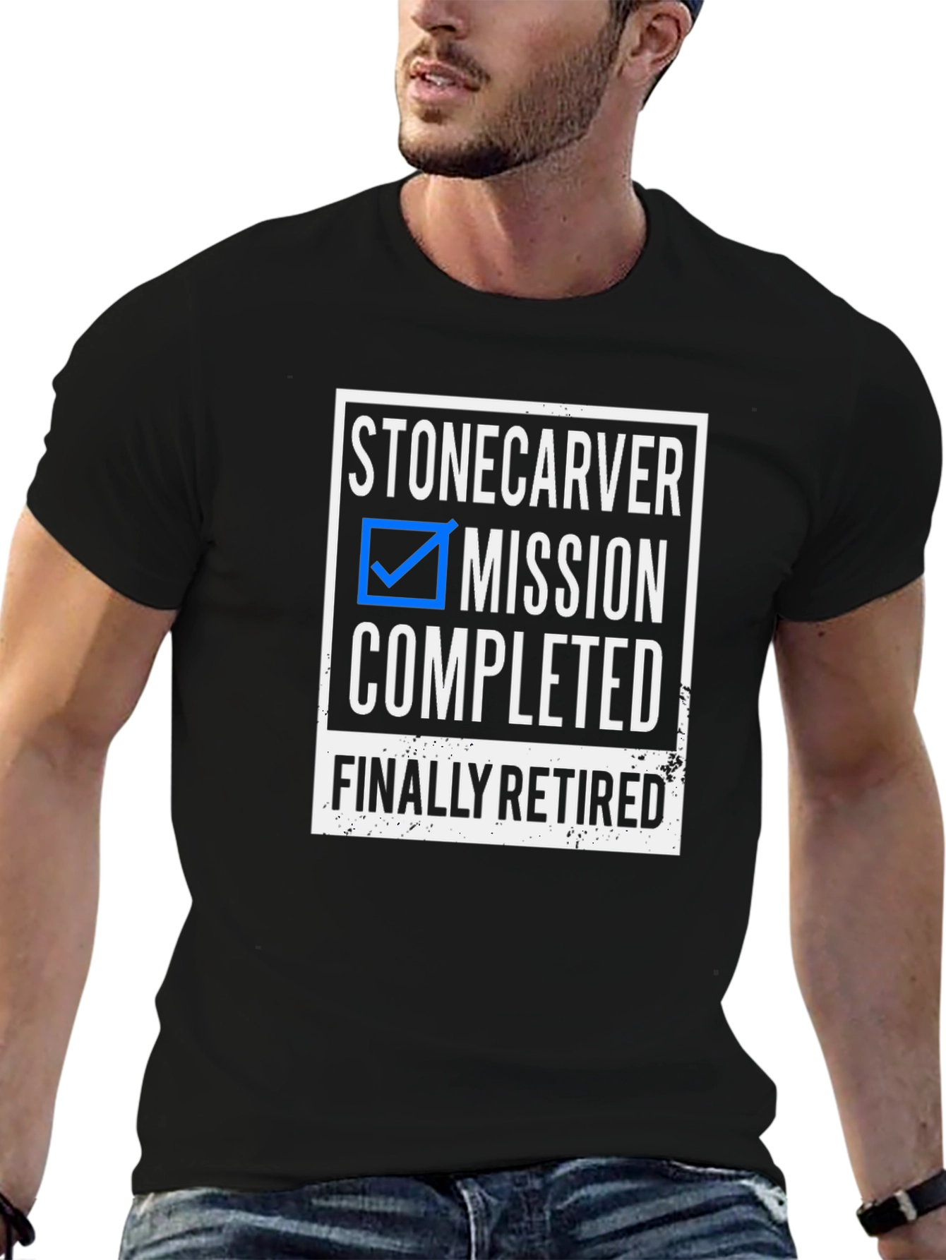 Stonecarver Mission Completed Retirement T-Shirt