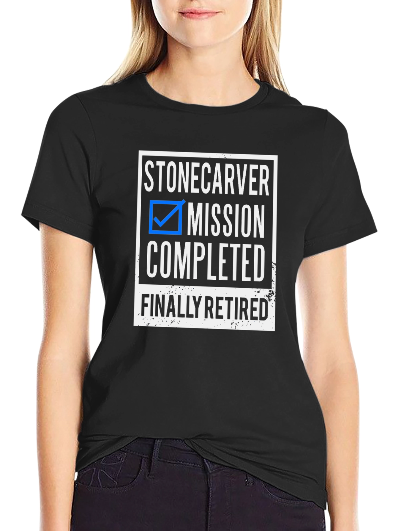 Stonecarver Mission Completed Retirement T-Shirt
