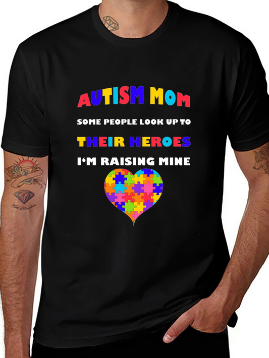 Autism Mom T-Shirt - Raising Heroes