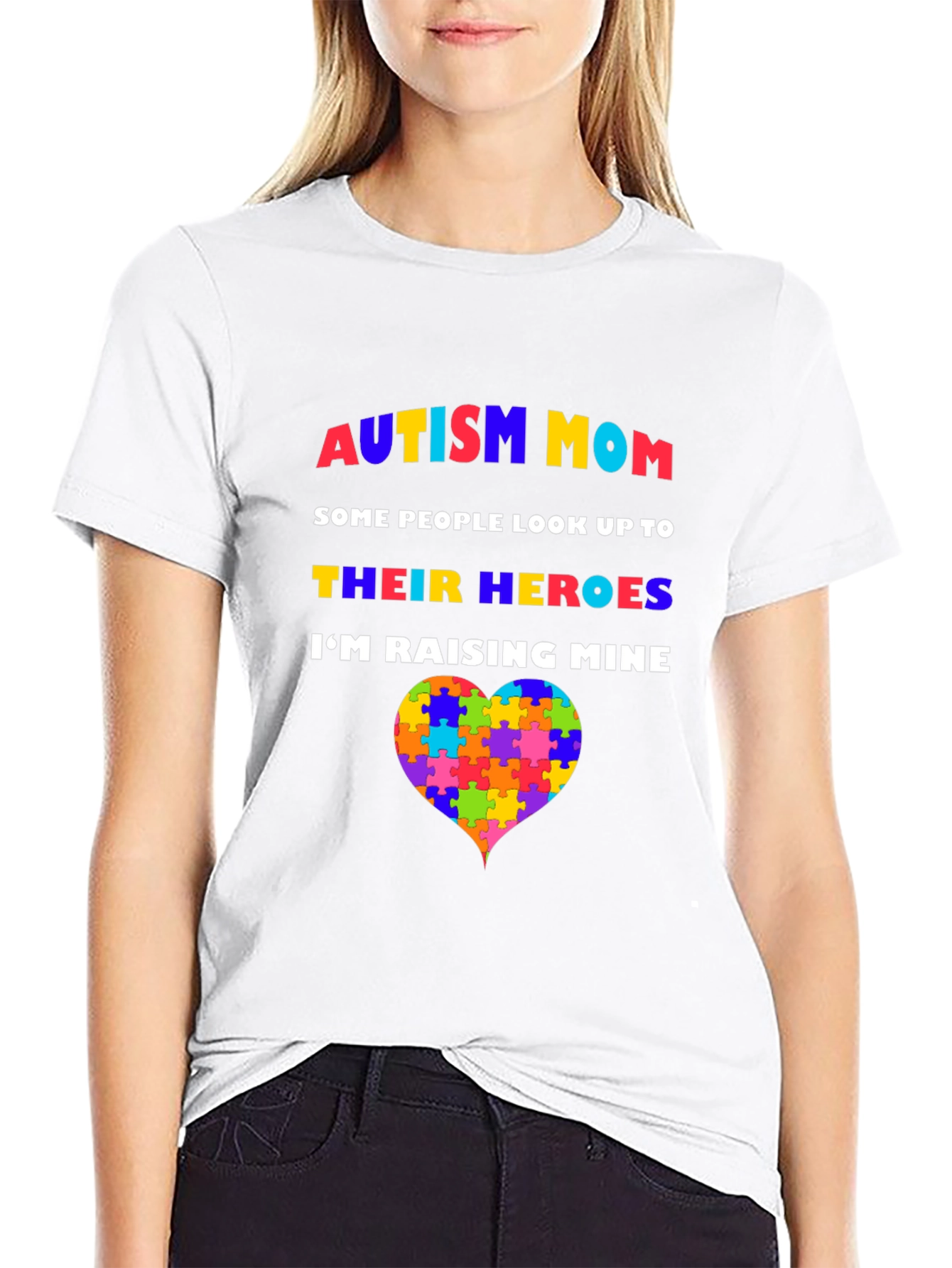 Autism Mom T-Shirt - Raising Heroes