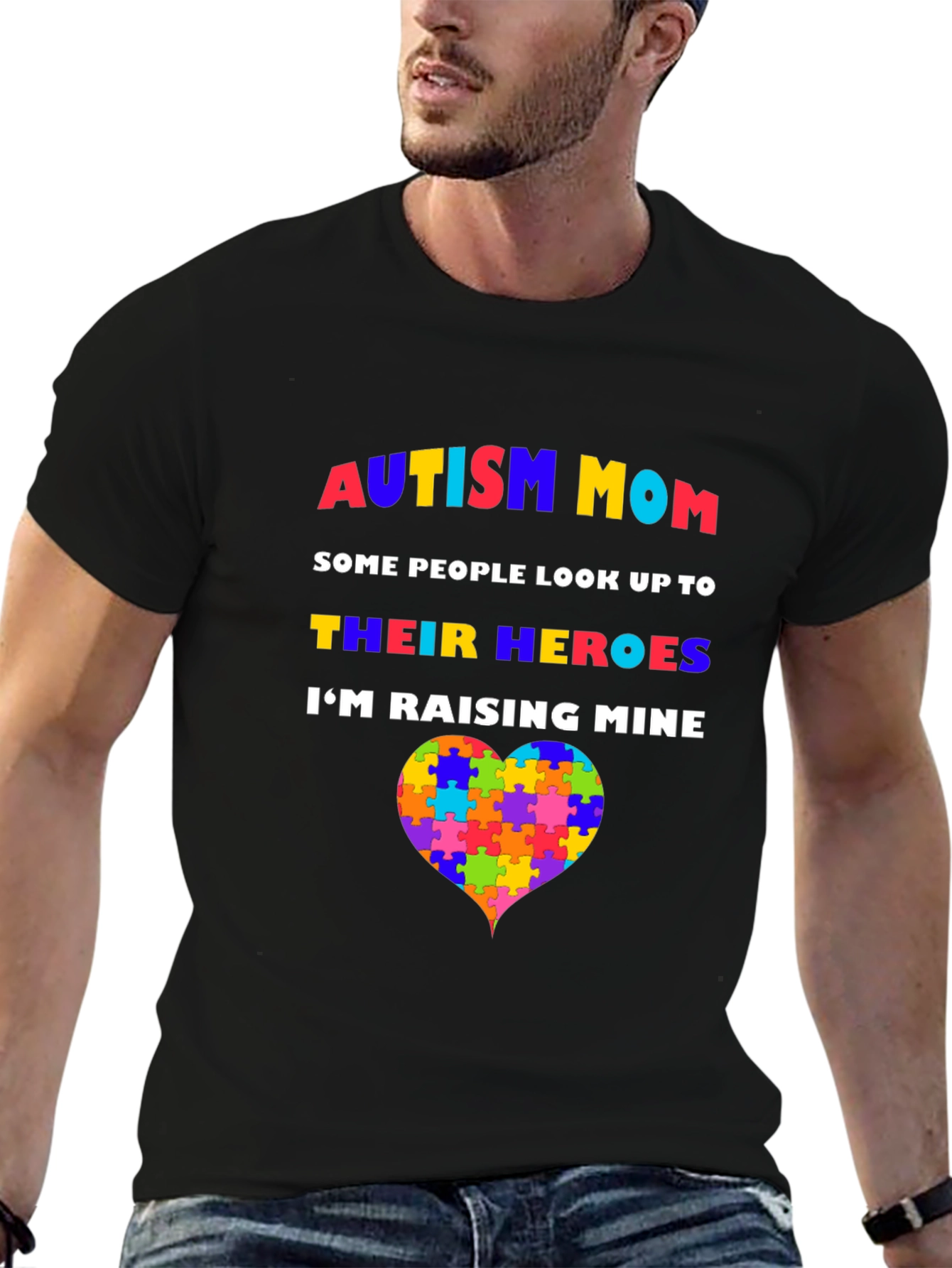 Autism Mom T-Shirt - Raising Heroes