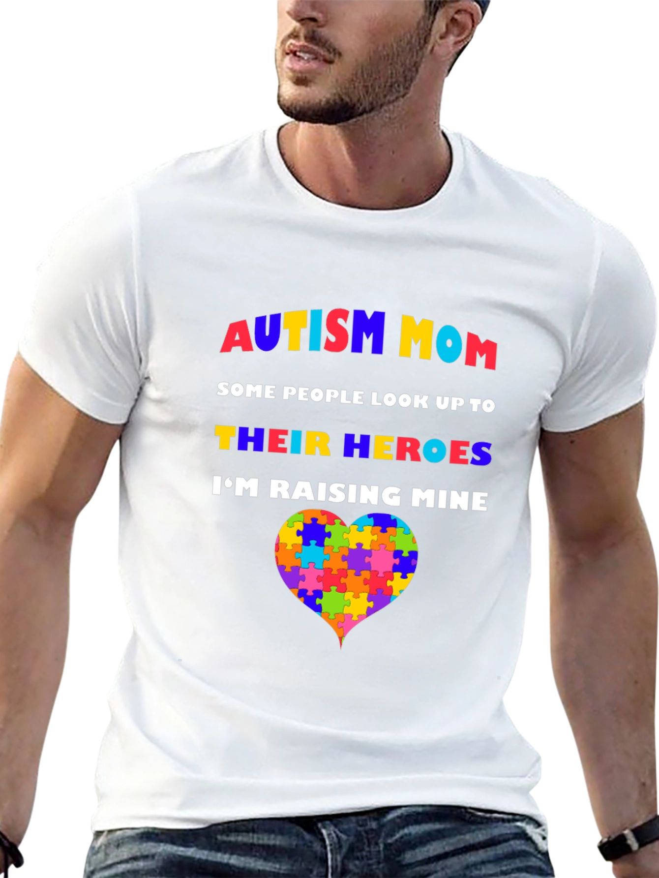 Autism Mom T-Shirt - Raising Heroes