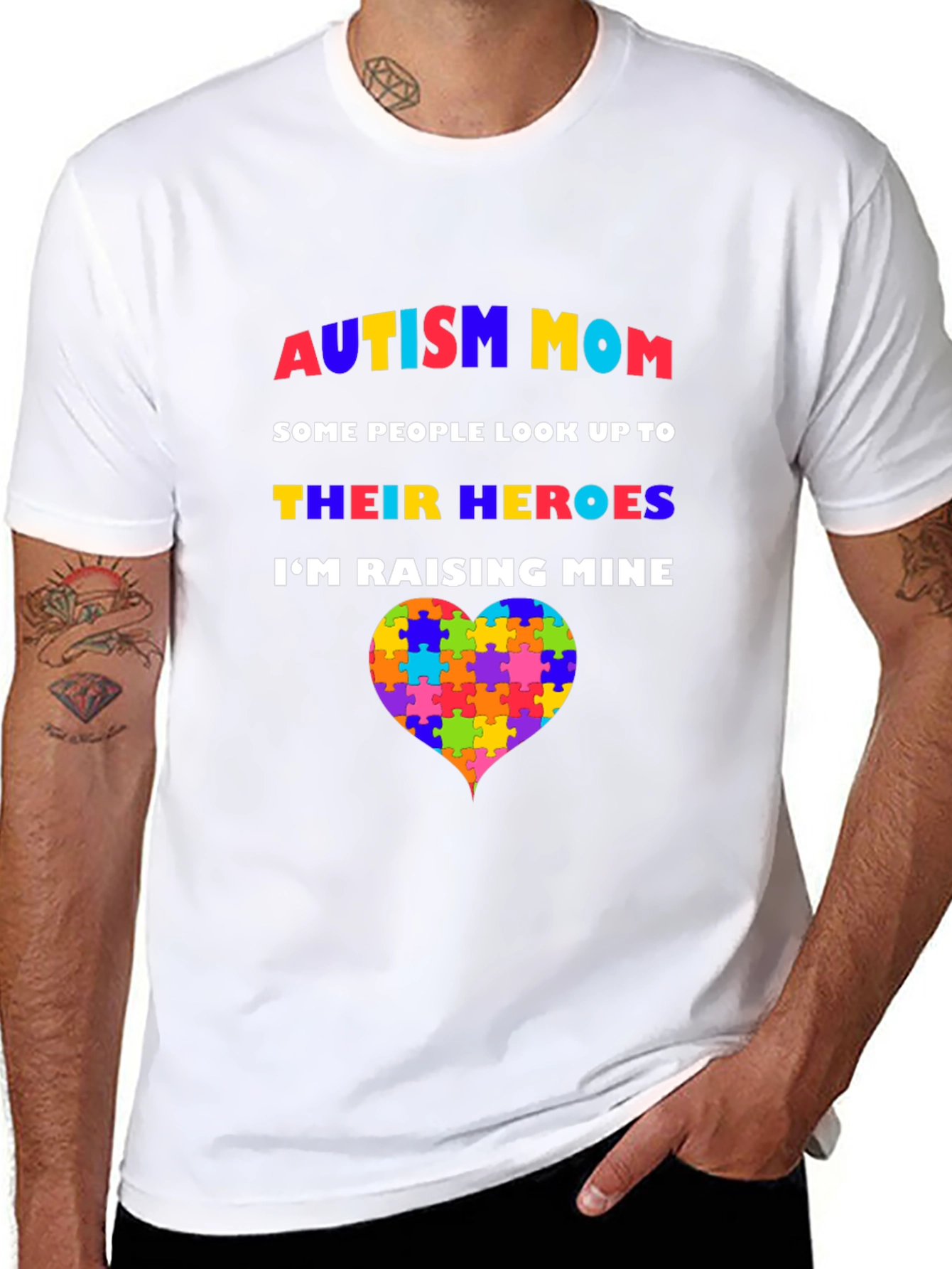 Autism Mom T-Shirt - Raising Heroes