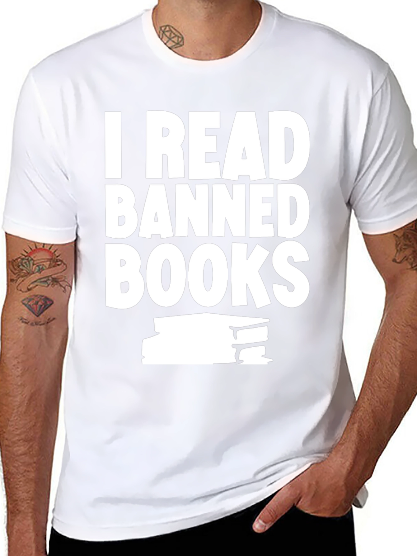 I Read Banned Books Black T-Shirt