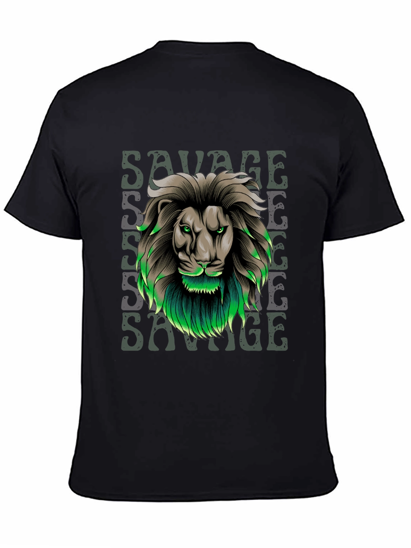 Savage Lion Graphic Tee - Stylish Mens T-Shirt