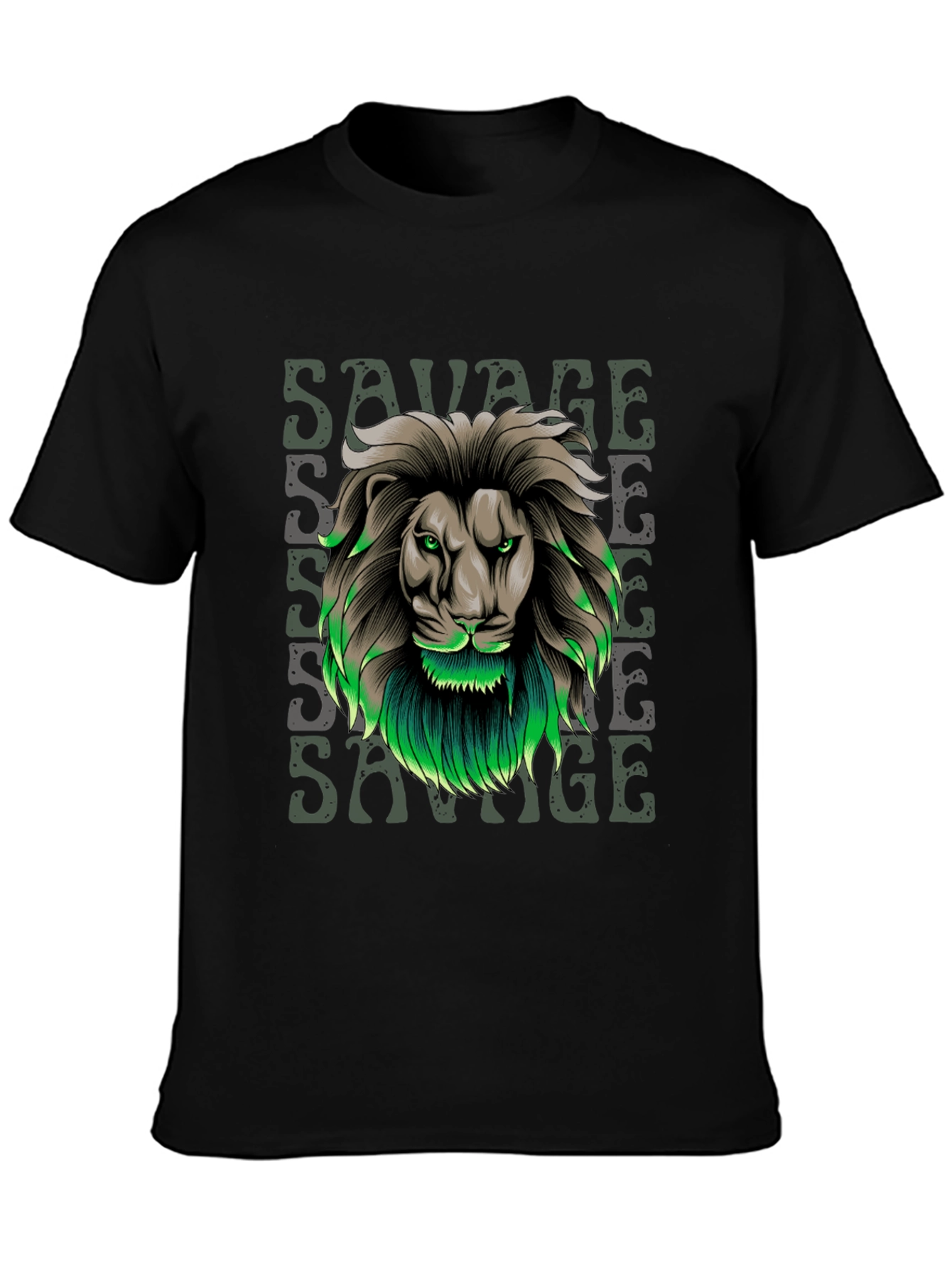 Savage Lion Graphic Tee - Stylish Mens T-Shirt