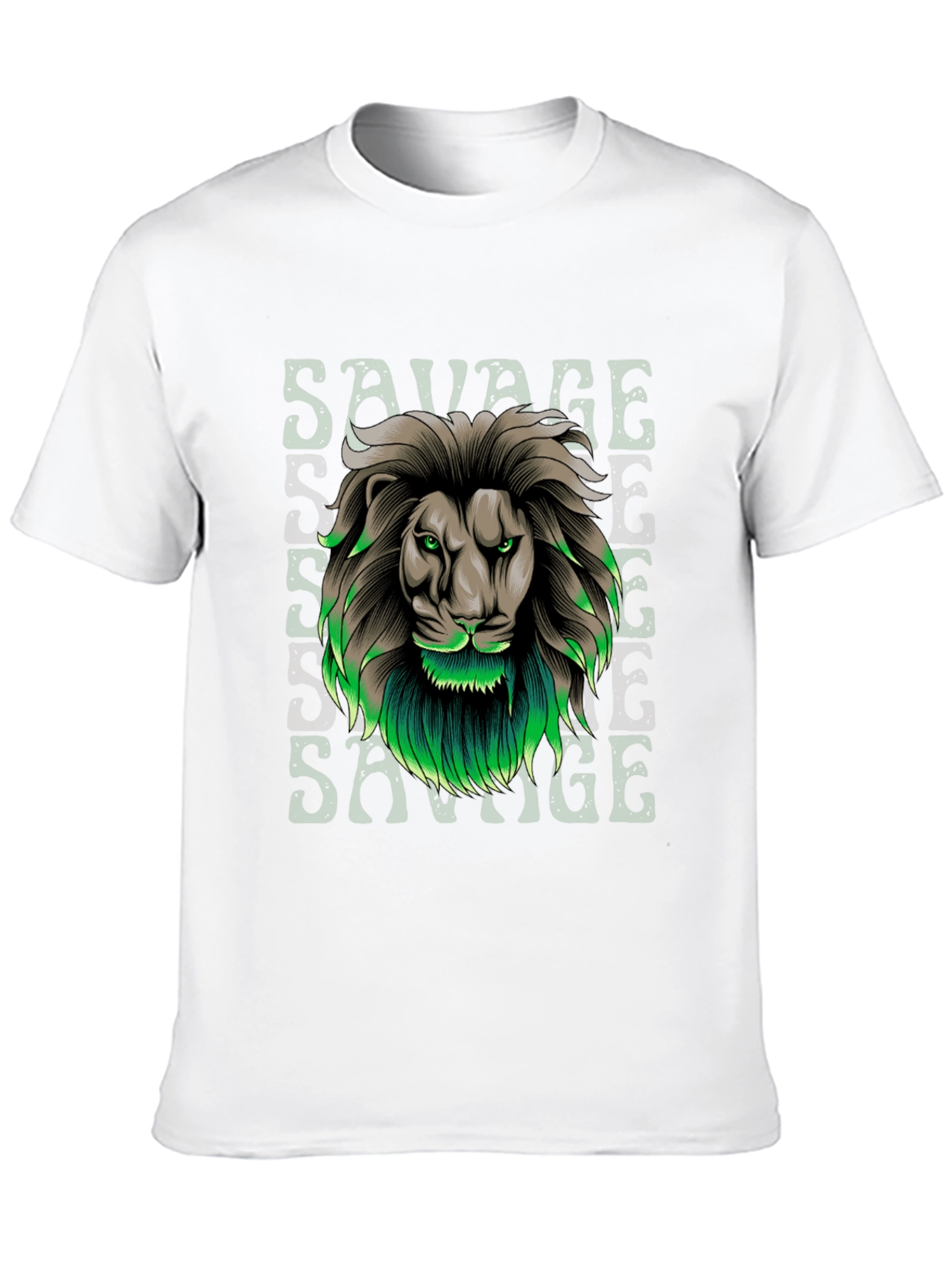 Savage Lion Graphic Tee - Stylish Mens T-Shirt