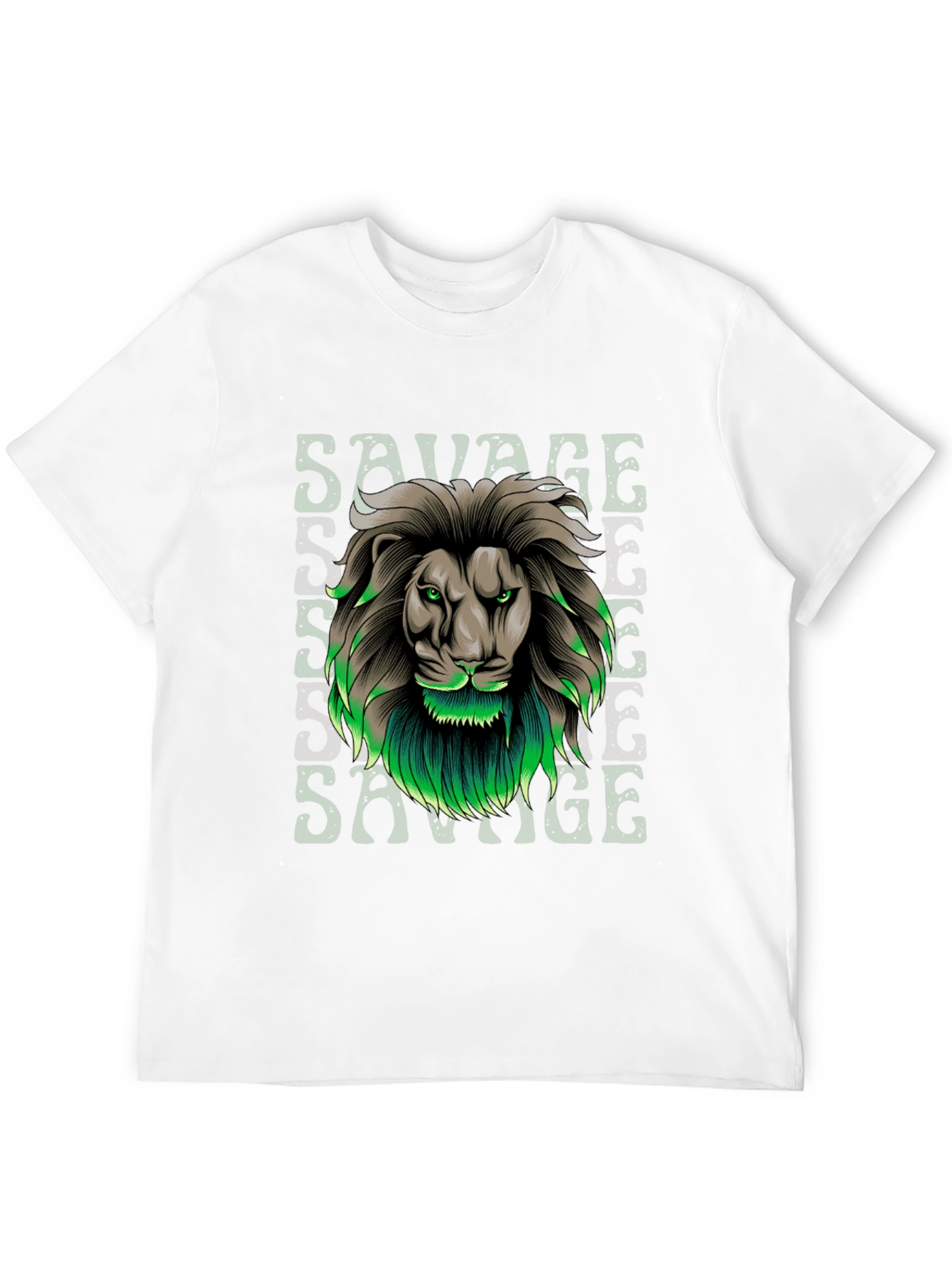 Savage Lion Graphic Tee - Stylish Mens T-Shirt