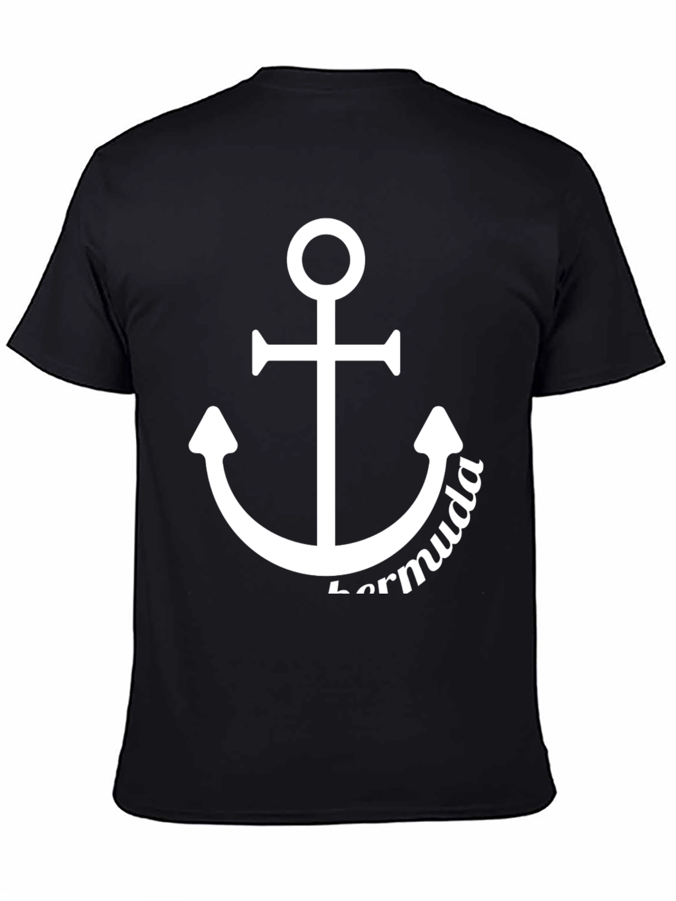 Bermuda Anchor Graphic T-Shirt - Black