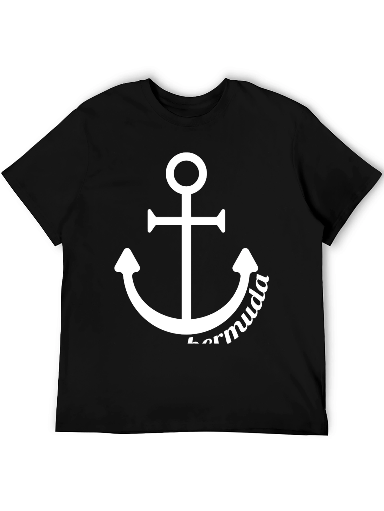Bermuda Anchor Graphic T-Shirt - Black