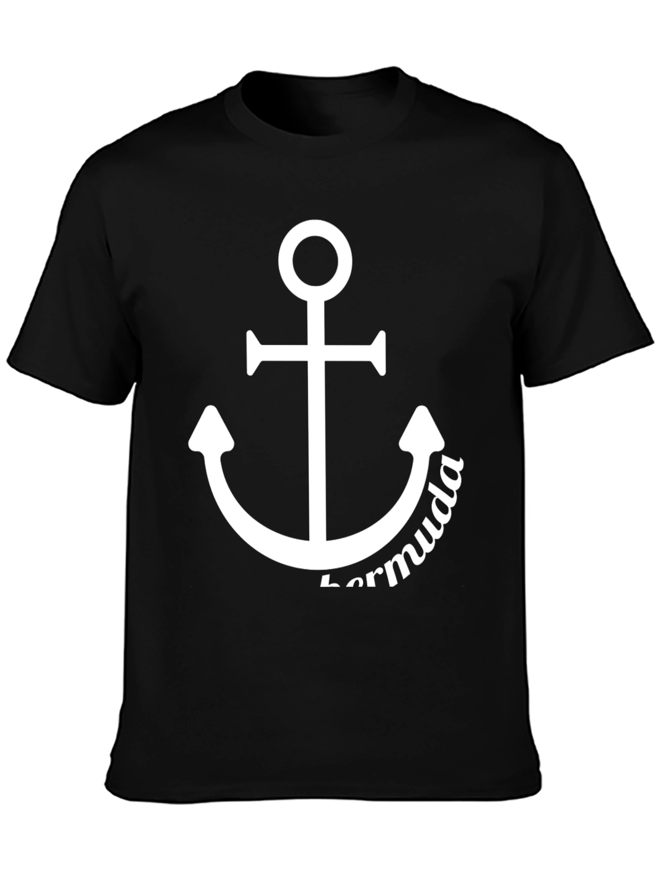 Bermuda Anchor Graphic T-Shirt - Black