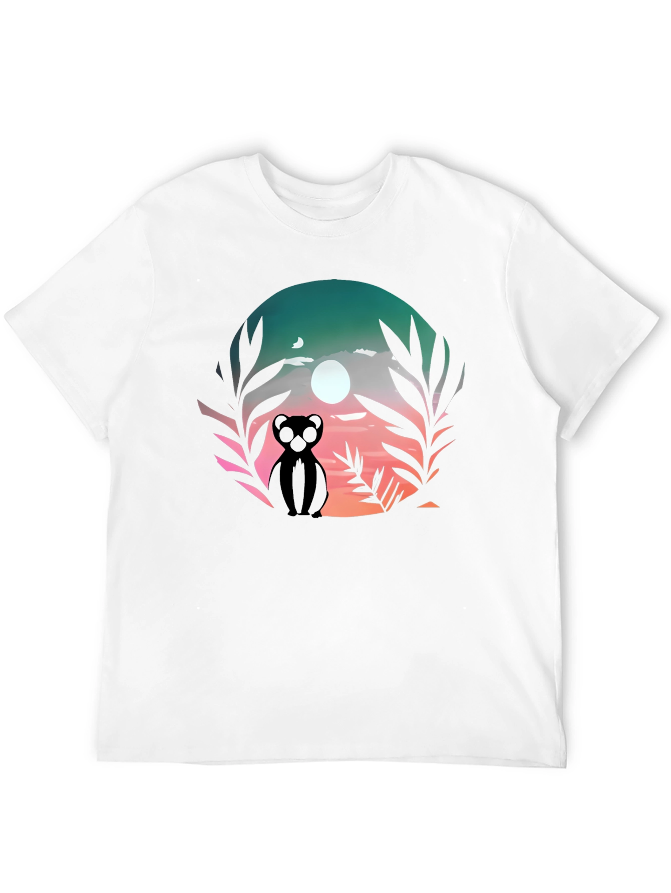 Sunset Silhouette Bear Graphic Tee