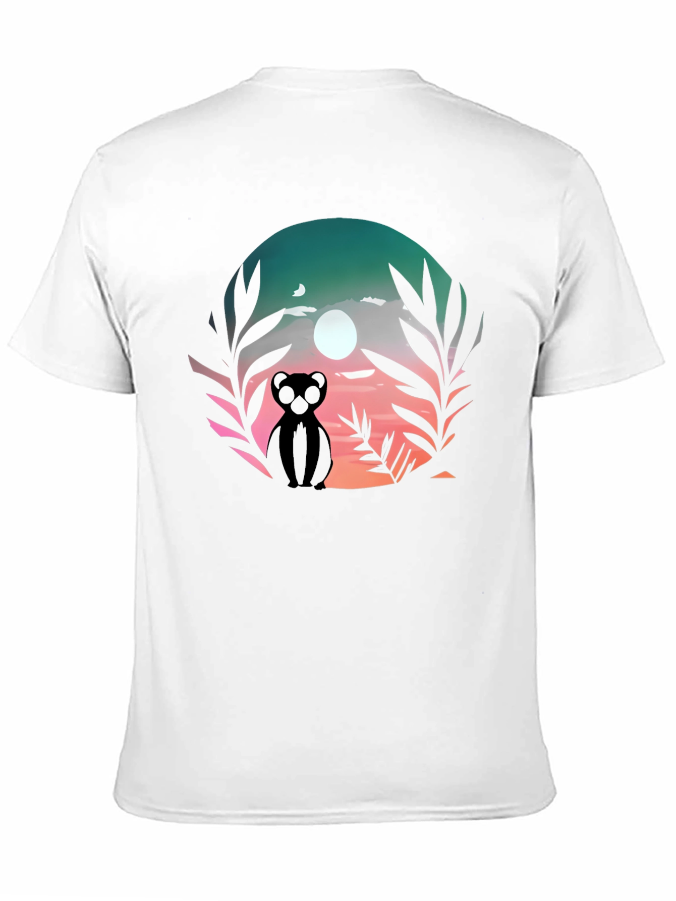 Sunset Silhouette Bear Graphic Tee