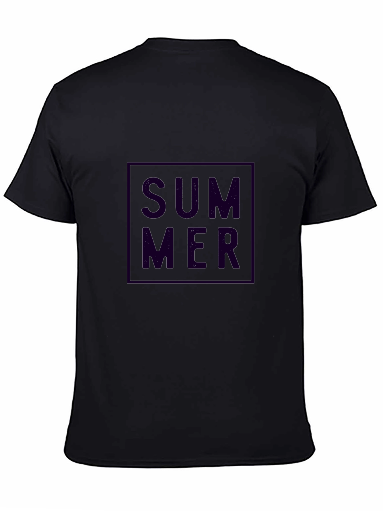 Summer T-Shirt - Black Bold Graphic Tee