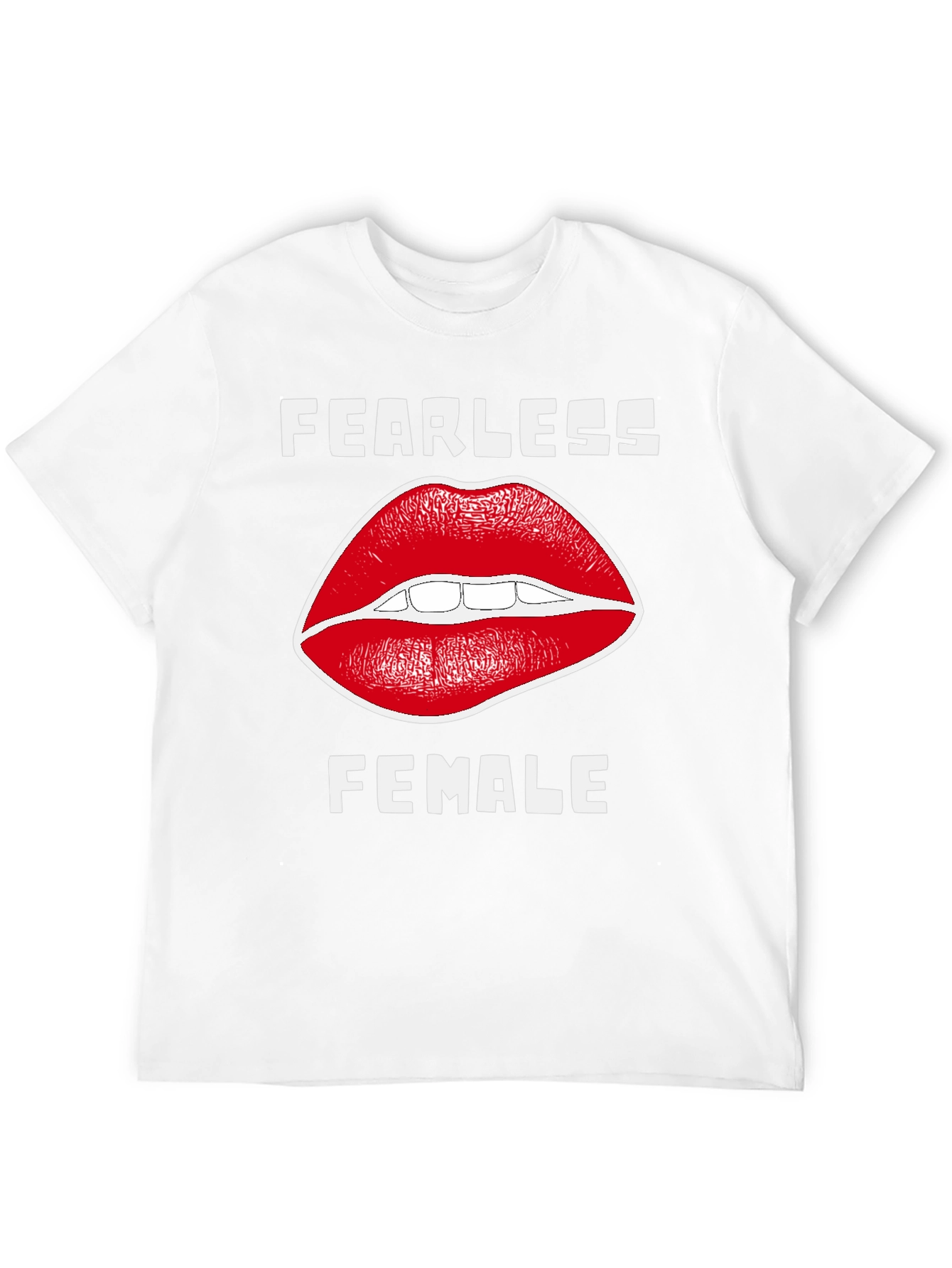 Fearless Female T-Shirt with Lip Design