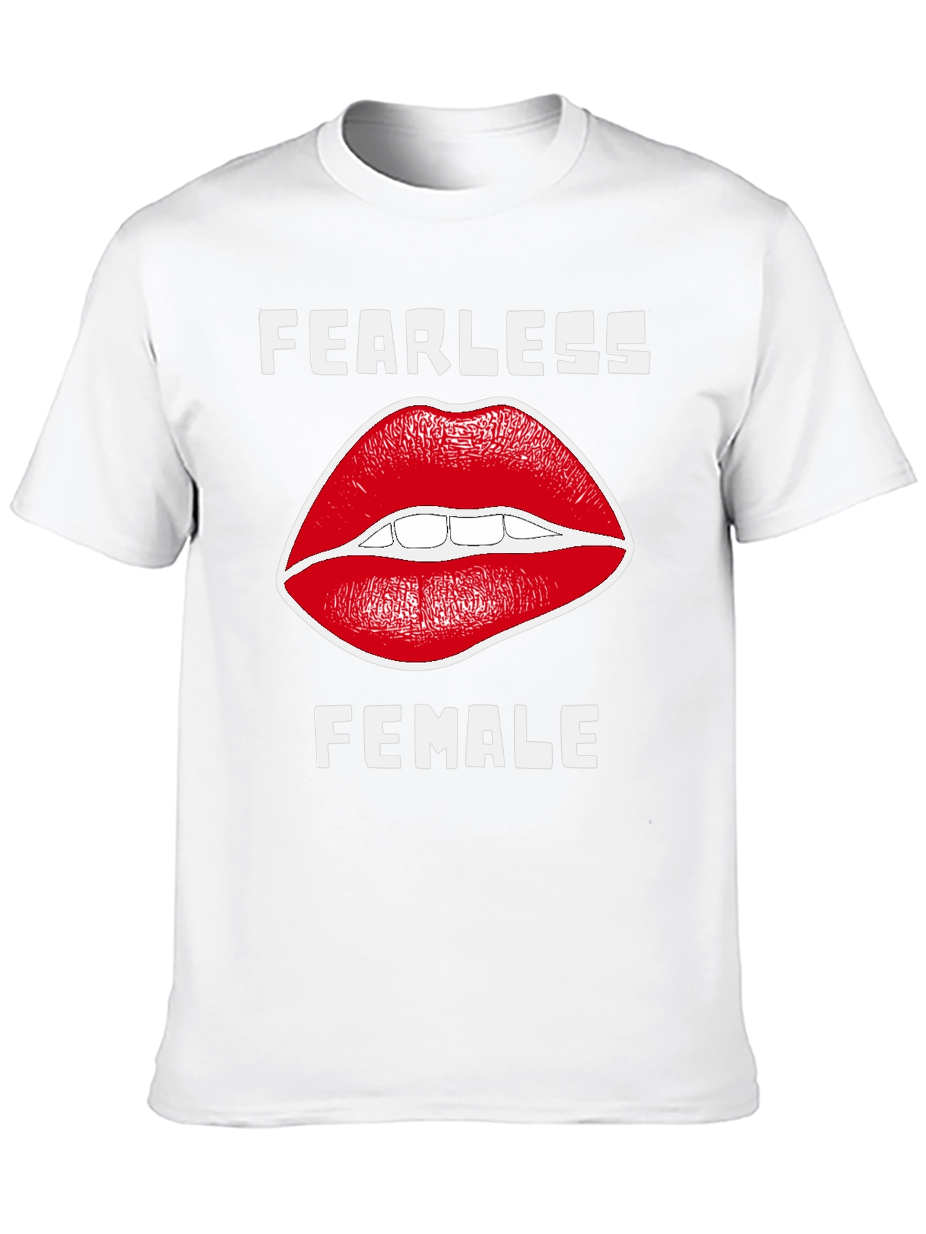 Fearless Female T-Shirt with Lip Design