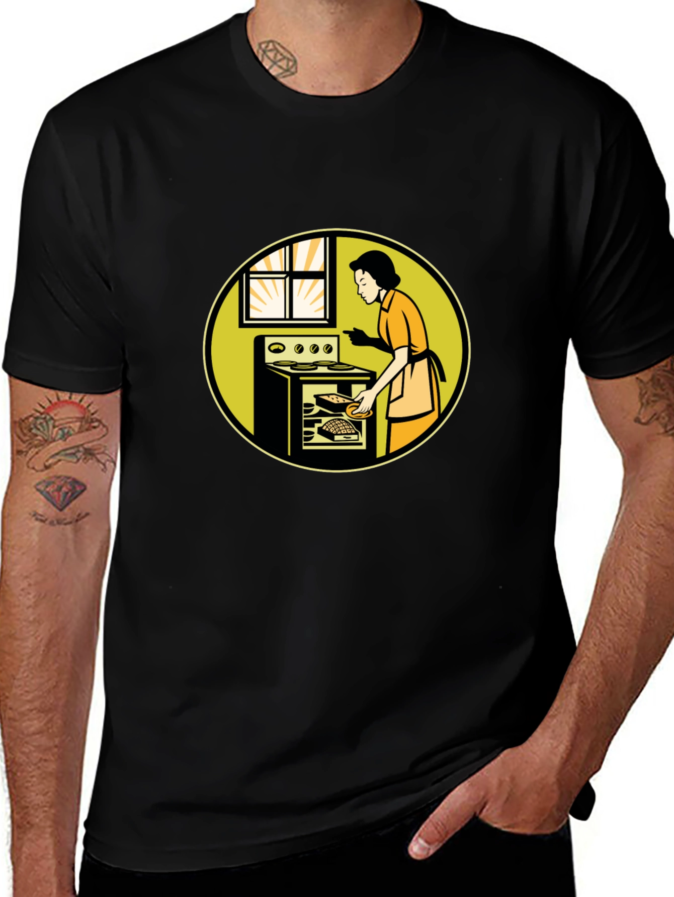 Retro Housewife Oven T-Shirt