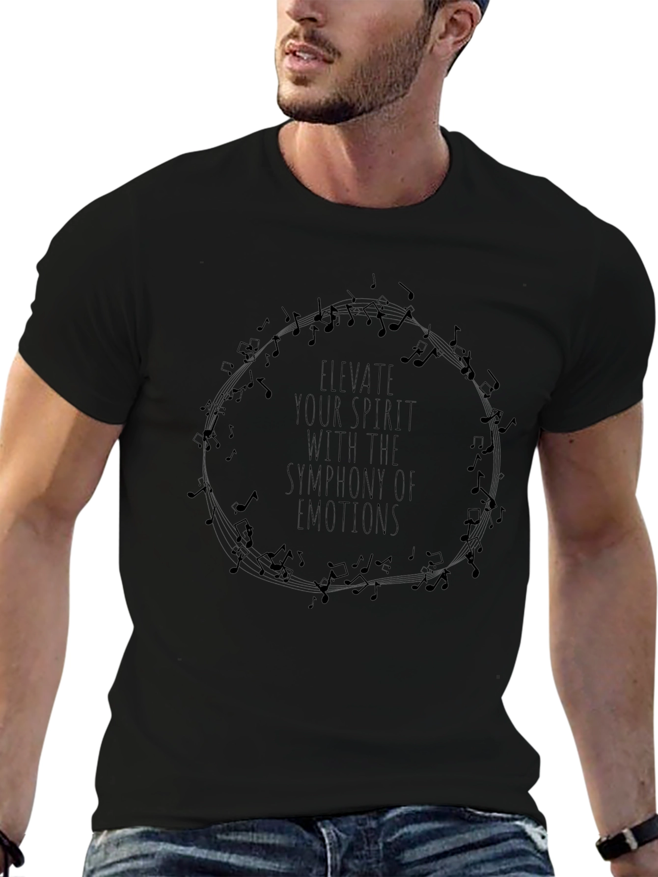 Elevate Your Spirit Graphic Music T-Shirt
