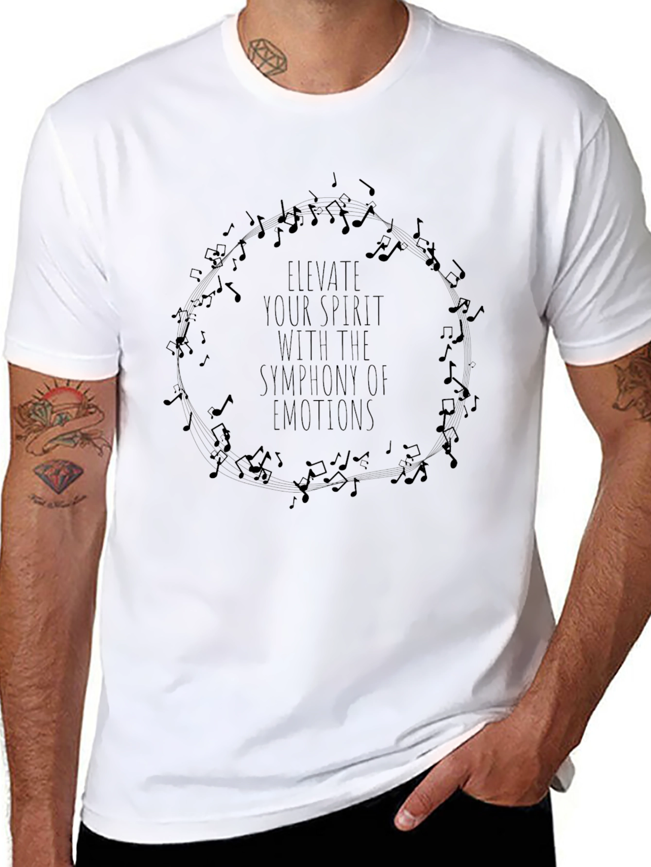 Elevate Your Spirit Graphic Music T-Shirt
