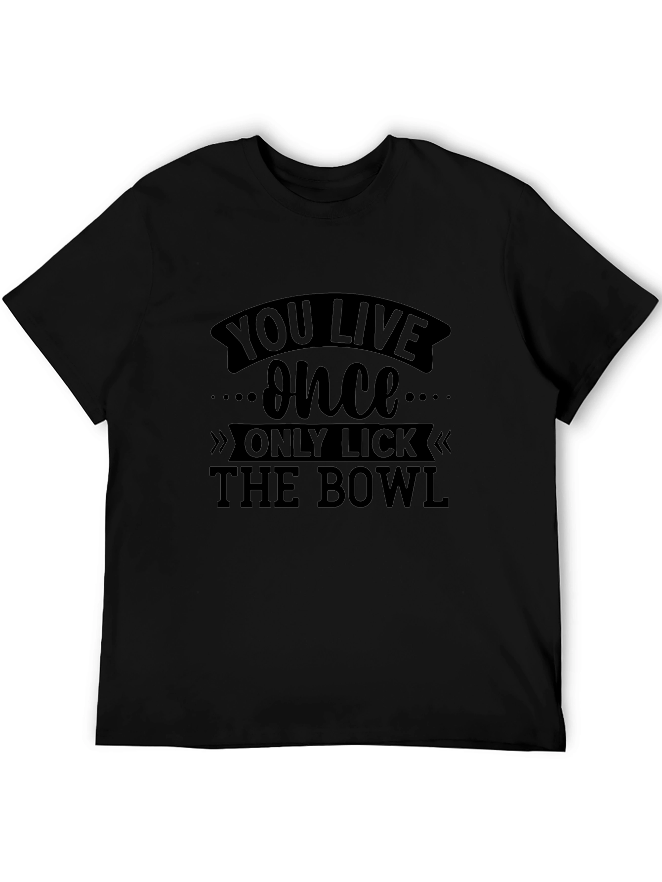 You Live Once Graphic Tee - Black