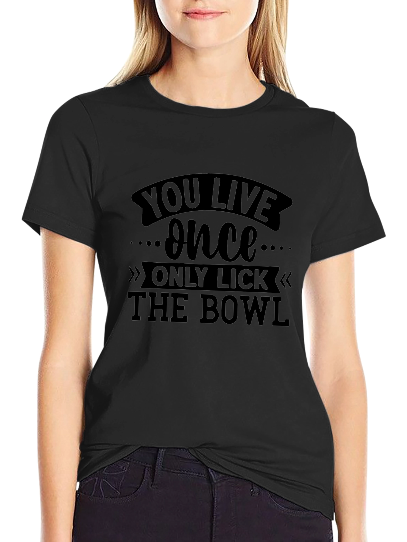 You Live Once Graphic Tee - Black